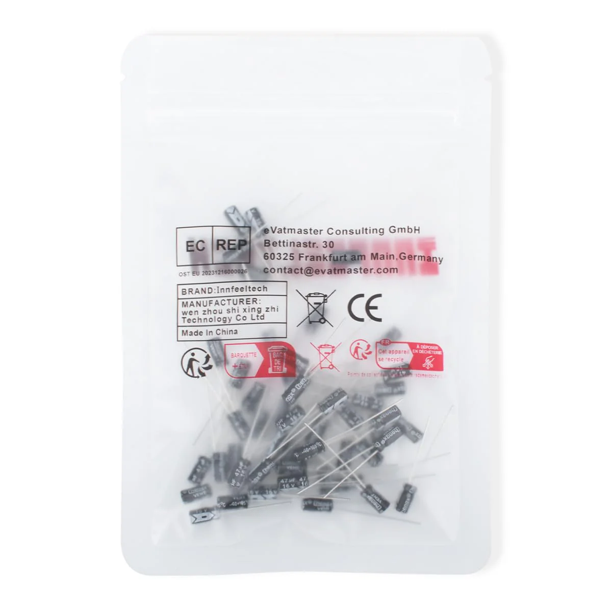 Innfeeltech Electrolytic Capacitors 1000uF 50V Aluminium Radial Electrolytic Capacitors Pack of 25 50 V 1000 uF, 25 pieces - Image 7