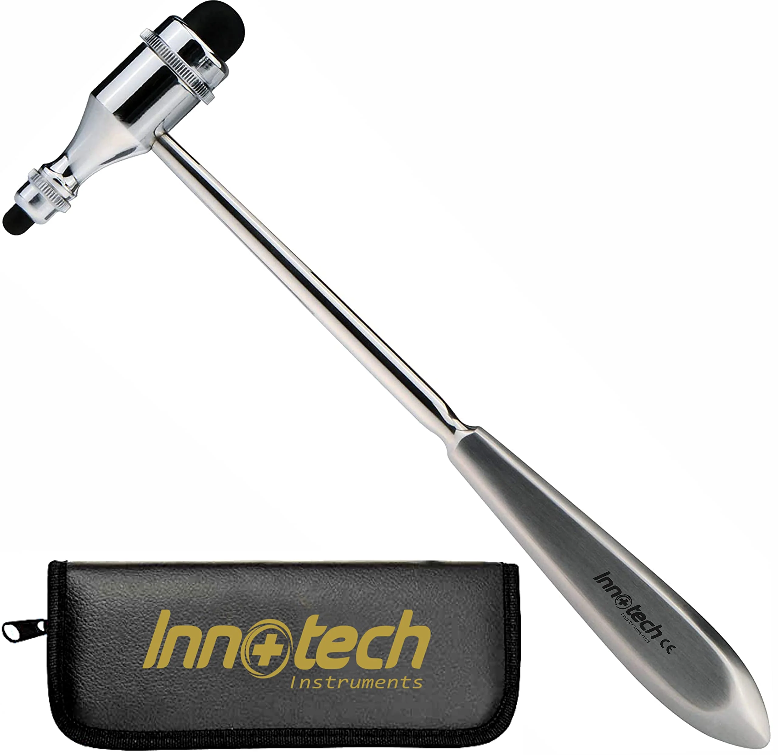 Innotech Tromner Neurological Reflex Hammer for Skin Reflexes and Surface Reactions (Silver) silver - Image 2