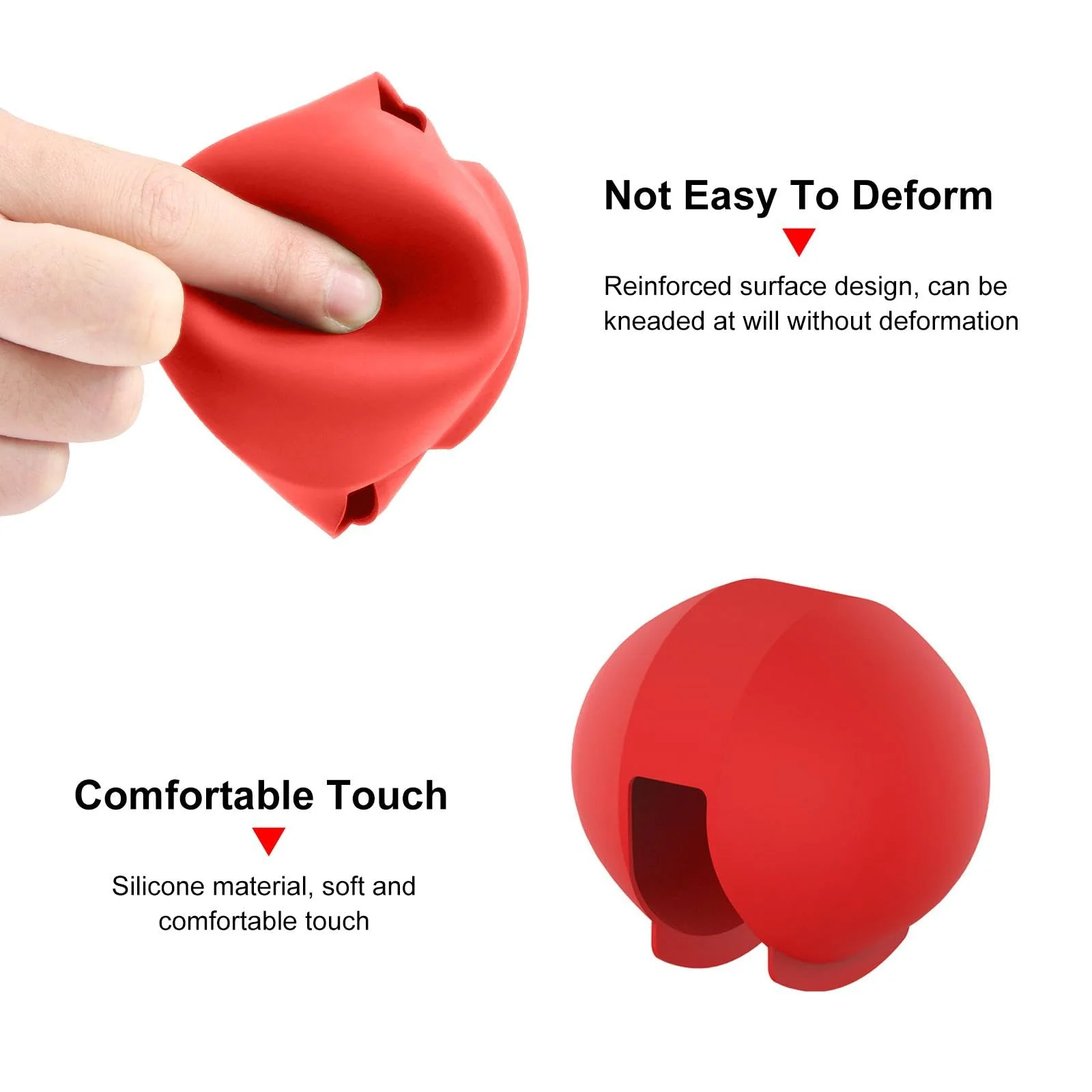 Insta 360 X5 Invisible Dive Case Lens Guard, Silicone Lens Cover Protector for Insta360 X5 Diving Case Lens Cap, Action Camera Accessories (Red) Red - Image 5