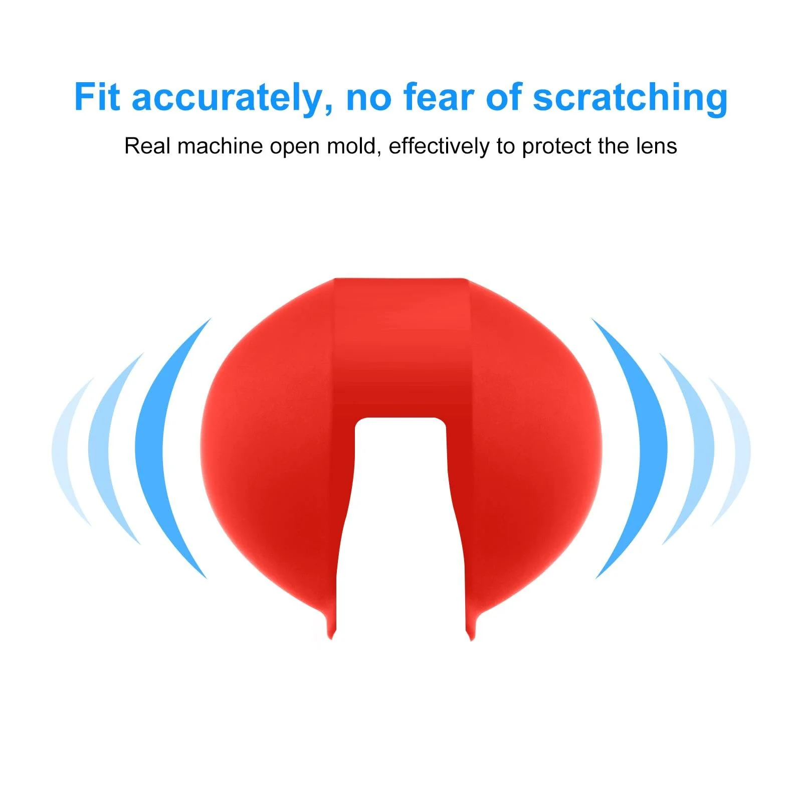 Insta 360 X5 Invisible Dive Case Lens Guard, Silicone Lens Cover Protector for Insta360 X5 Diving Case Lens Cap, Action Camera Accessories (Red) Red - Image 6