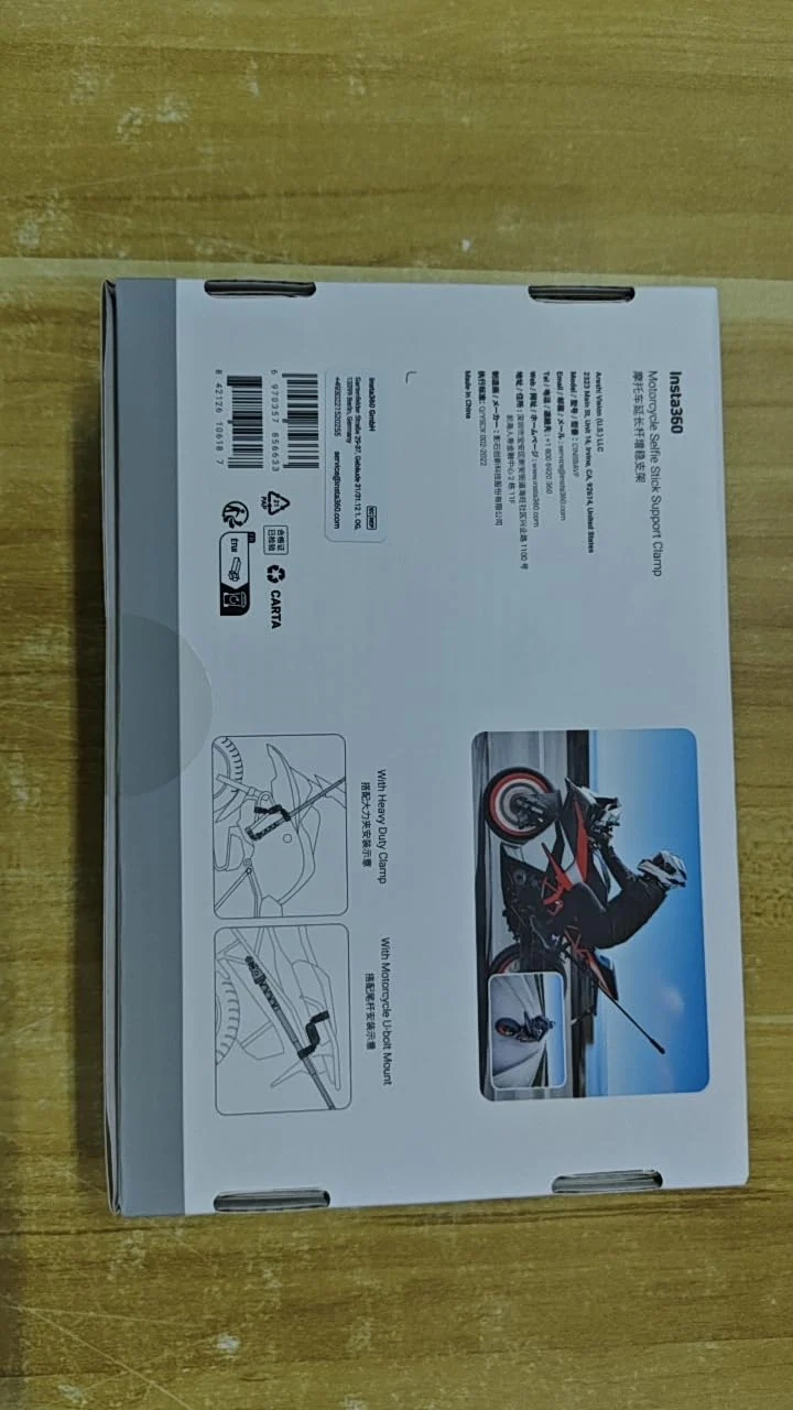 Insta360 Motorcycle Selfie Stick Support Clamp - Image 6