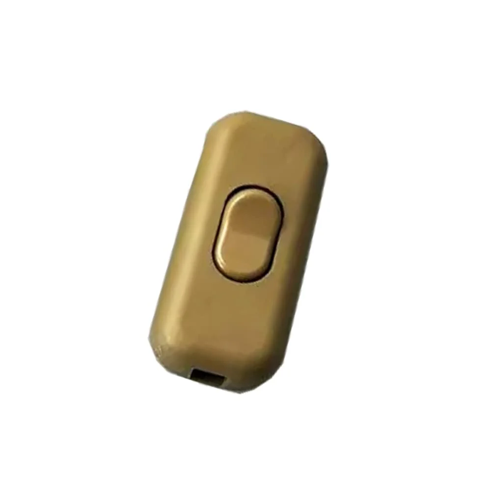 Intermediate Switch Cord Switch - 2-3-Pin 6A 250V - Cord Intermediate Switch, Rocker Switch, Supply Cable, Switch, Gold - Image 4