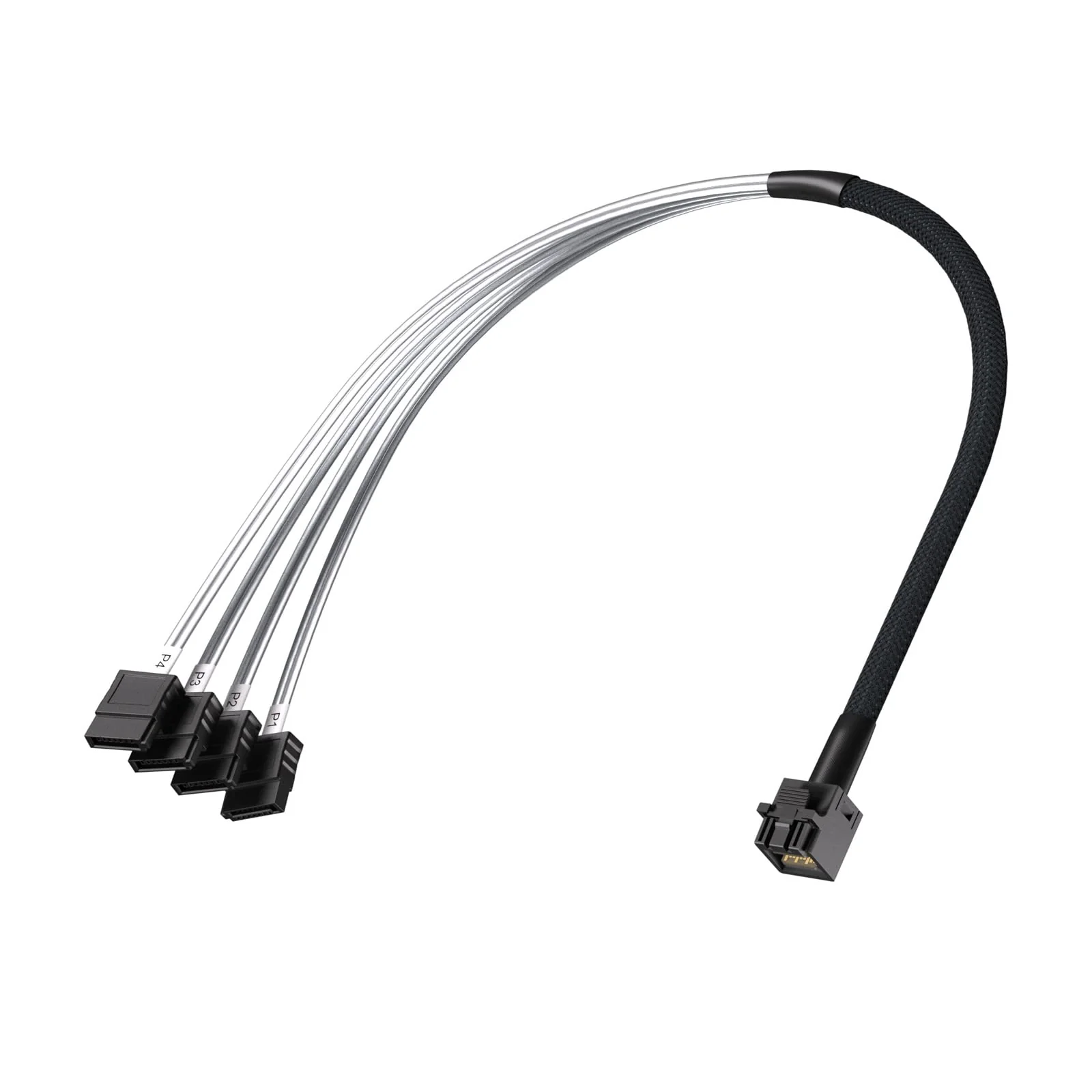 Internal Mini SAS HD SFF-8643 to 4X SATA (7pin) Hard Disk Data Server Raid Cable, 0.5-Meter (1.64 ft), 6 Gbit/s, for Motherboard, Controller, Hard Drive 0.5m(1.6ft) 1 - Image 3
