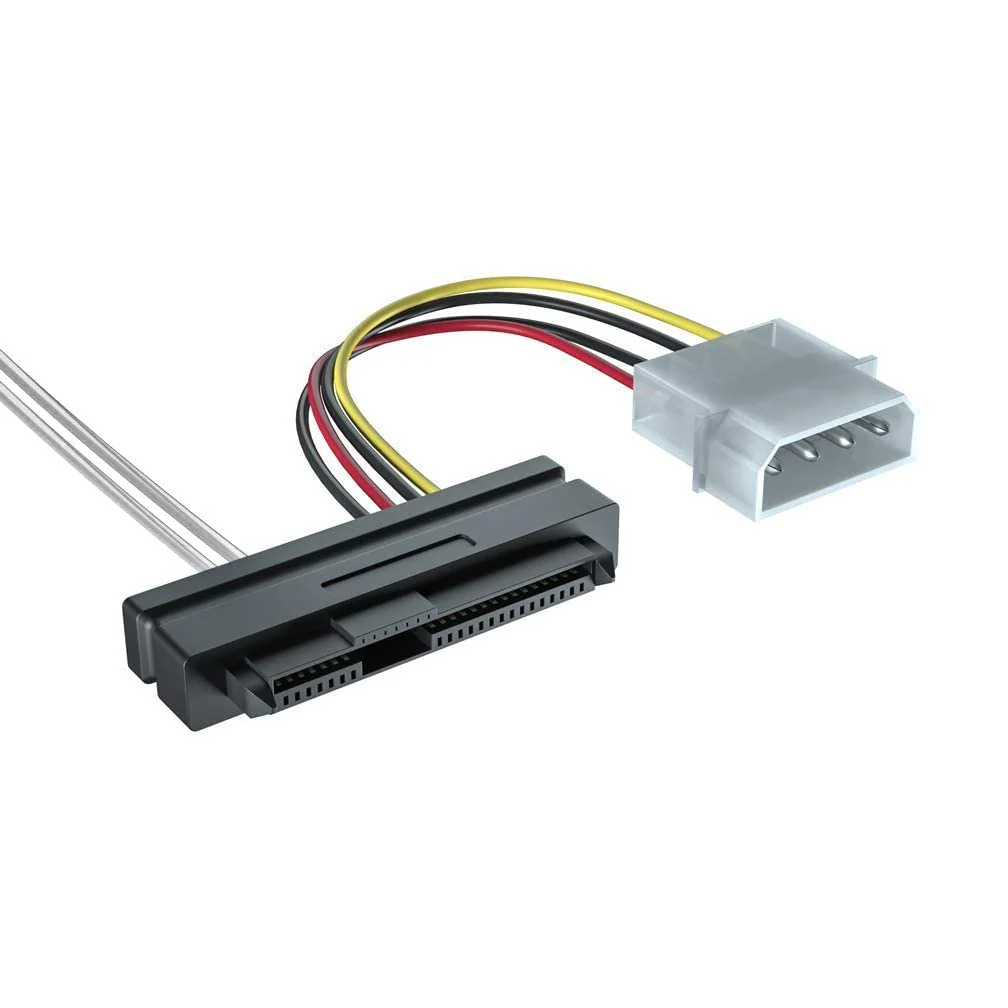 Internal Mini SAS HD SFF-8643 to 4xSFF-8482 Fan-Out SAS Cable with IDE Molex SATA Power for Raid Controller to Hard Drive, 12Gb/s, 0.5m(1.6ft) - Image 4