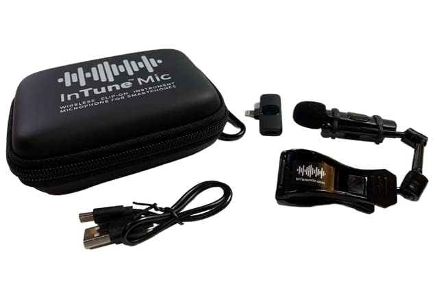 InTune Mic - Wireless Clip-on Instrument Microphone for Smartphones, Compatible with iOS & Android, Tuner Apps, Lightweight and Portable (USB-C) USB-C - Image 2