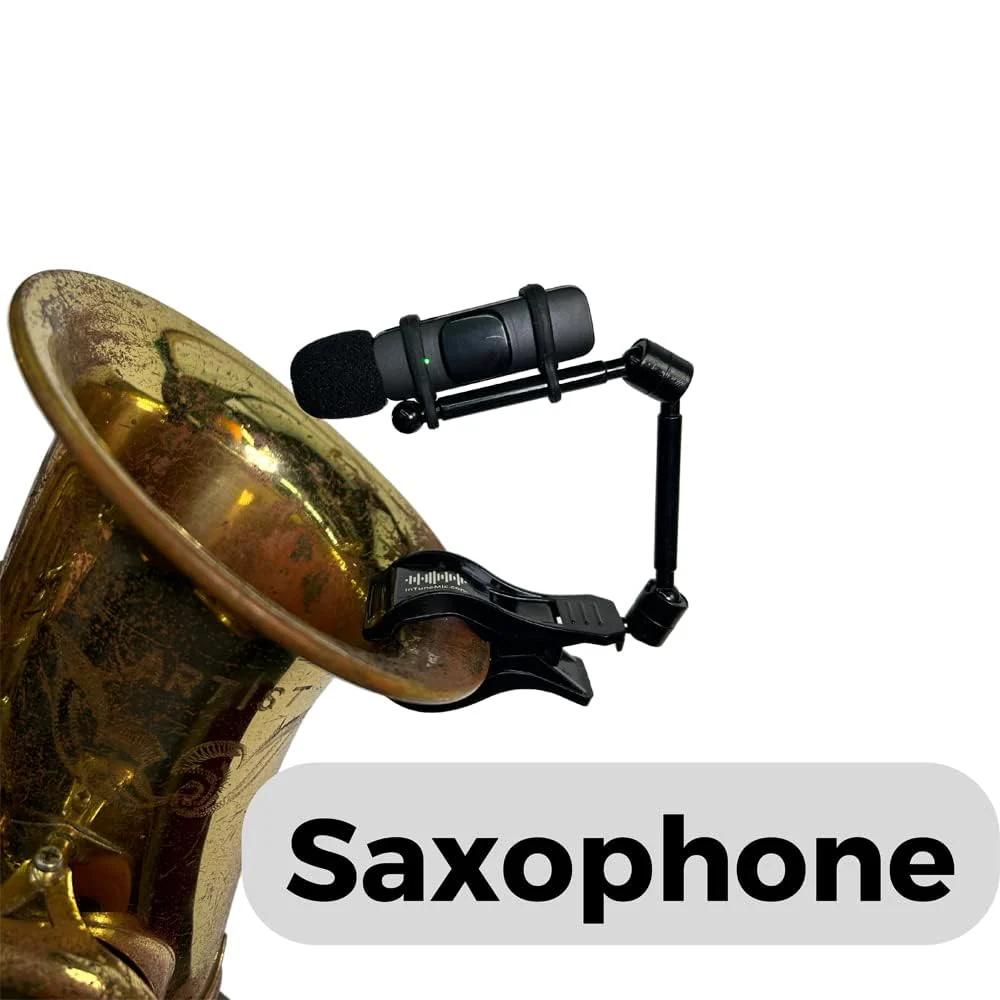 InTune Mic - Wireless Clip-on Instrument Microphone for Smartphones, Compatible with iOS & Android, Tuner Apps, Lightweight and Portable (USB-C) USB-C - Image 6