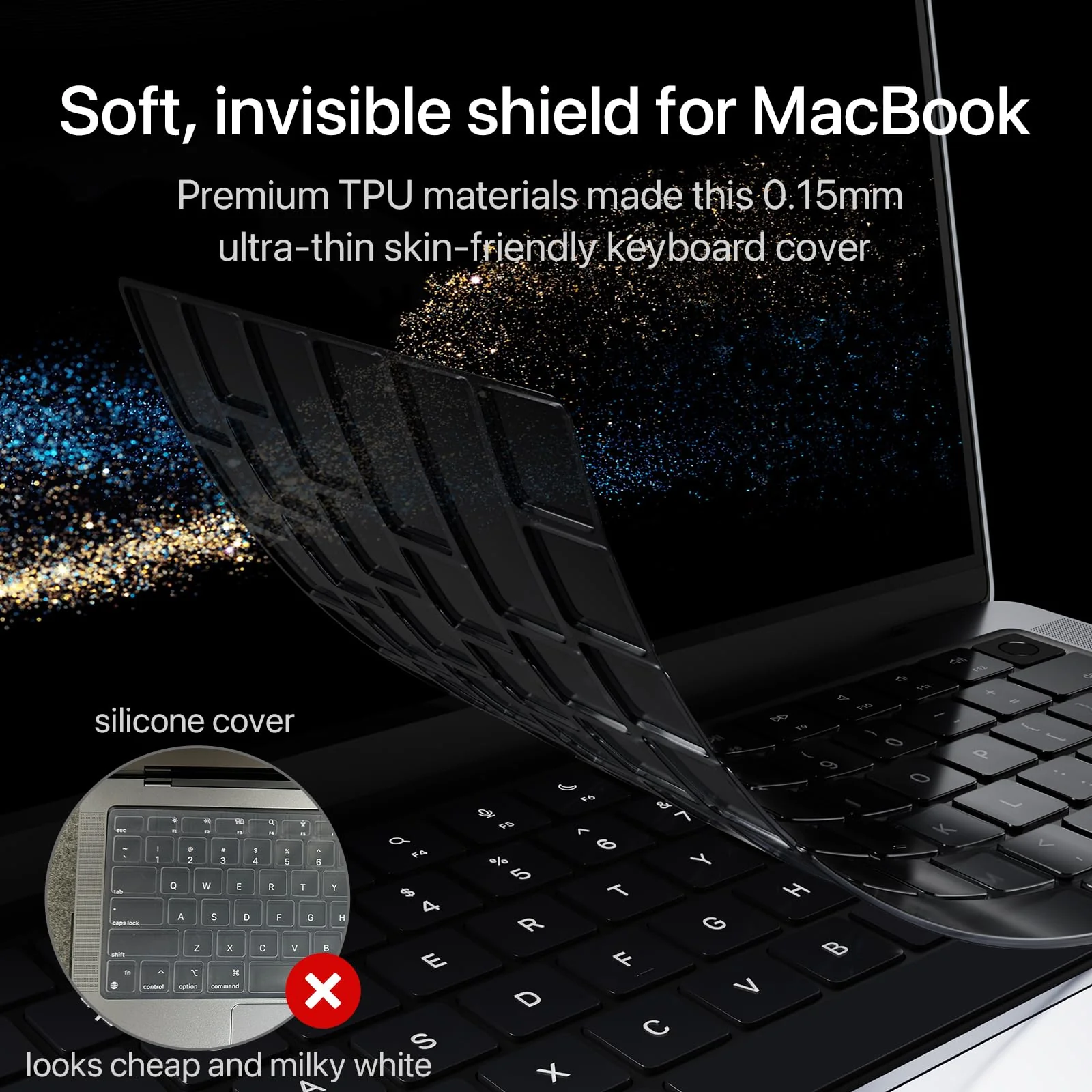Invisible Armor for MacBook Air 15 inch Case M3 M2 2024 2023 New [Same as Bare Device] [Scientific Slim] Protective Hard Shell Translucent Cover for Laptop Model A3114 A2941 - Matte Clear - Image 6