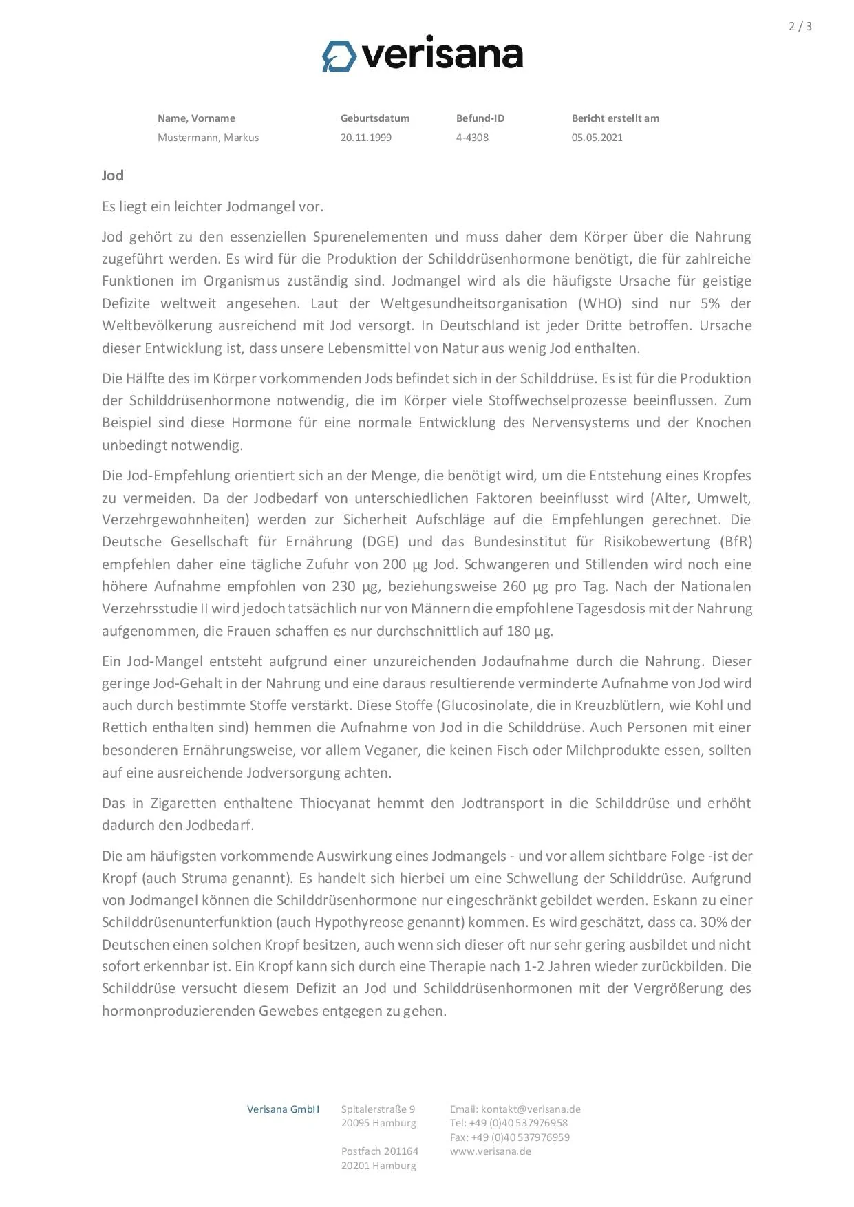 Iodine Deficiency Test Kit - Iodine Test for Iodine and Creatinine - Easy & Convenient Determine at Home - Iodine Deficiency and Thyroid Gland - Verisana Laboratory - Image 3