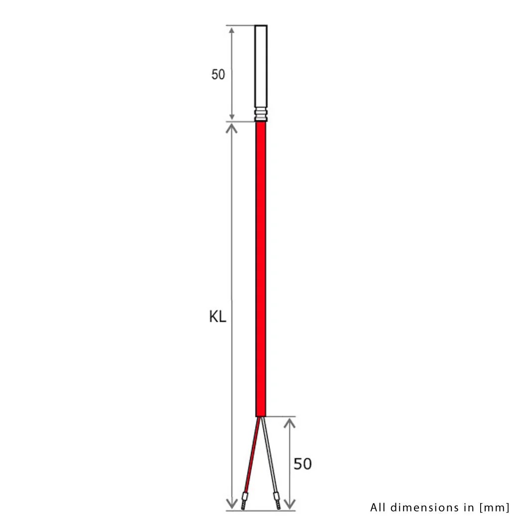 iOVEO 036HS07202 - KTY81-210 Temperature Sensor / Cable Sensor / Solar Sensor / Temperature Sensor with Silicone Cable up to 200 °C, KTY, KTY10-6, 2 Metres 2 Meter Single - Image 2