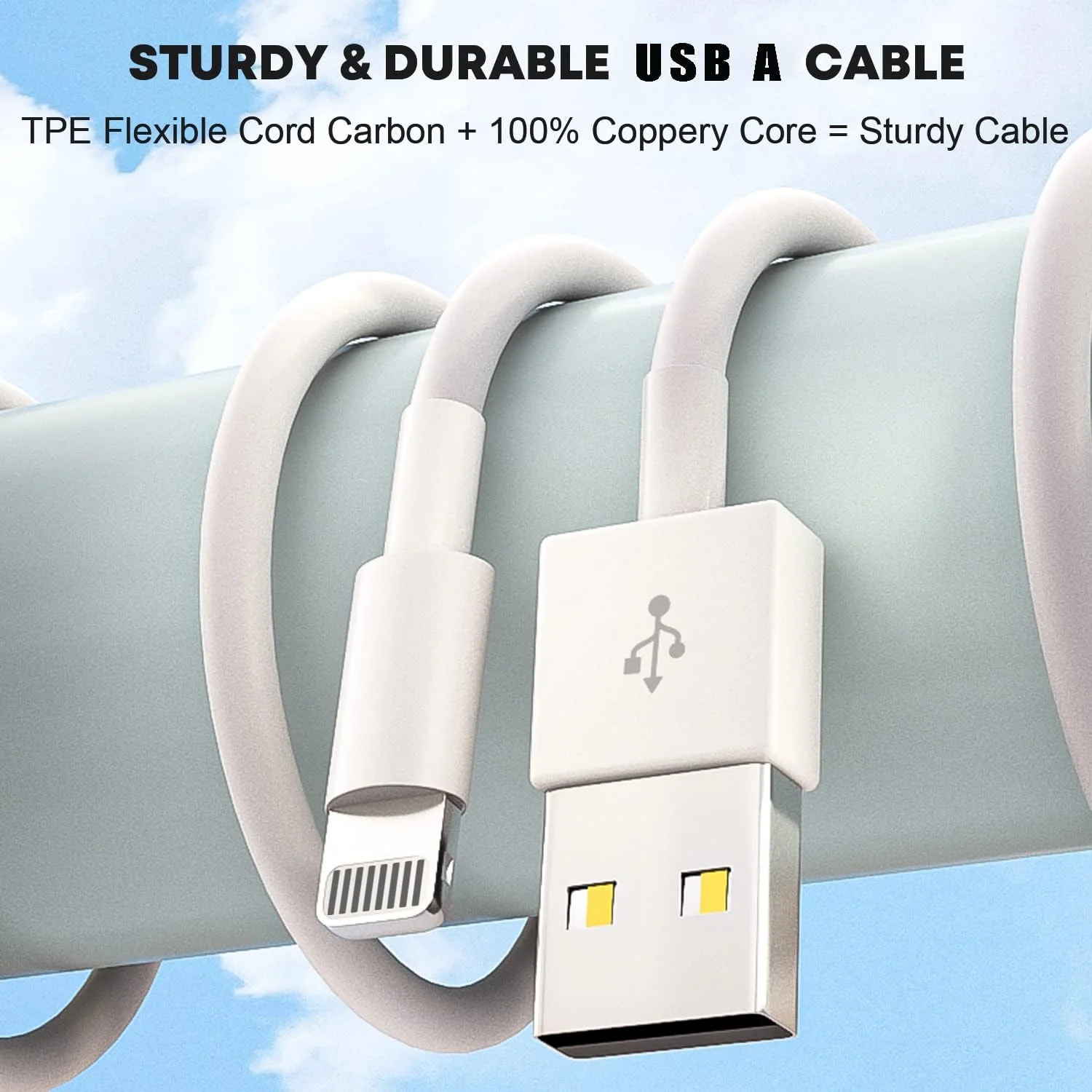 iPad iPhone Charger Fast Charging [ Apple Certified ] 2Set 6FT USB to Lightning Cable iPad Cord with 12W Foldable Block iPhone Charging Travel Wall Plug Compatible with iPad, iPad Pro, iPad Air,iPhone - Image 5
