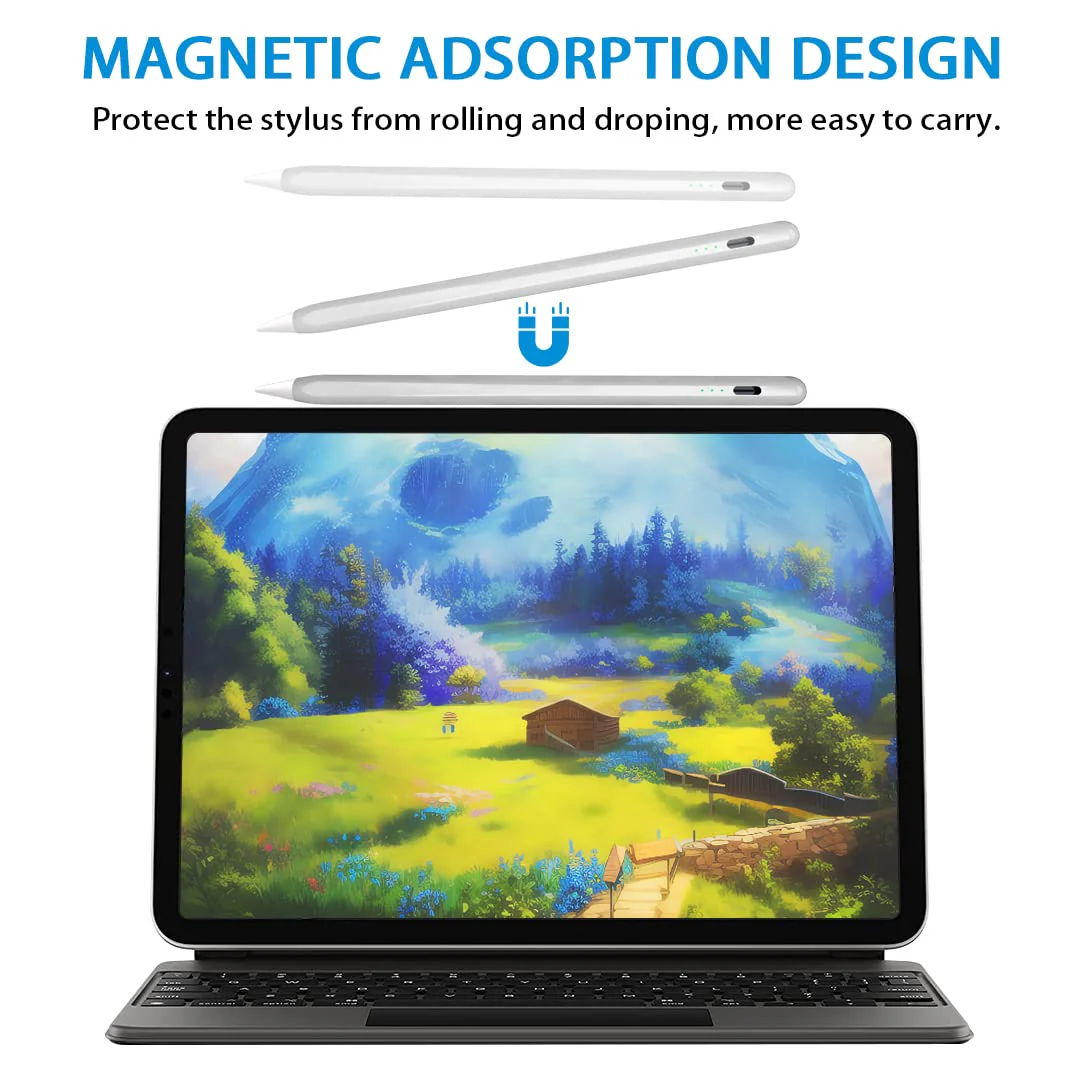 iPad Pencil 2nd Generation with Palm Rejection & Tilt Sensitive Apple Pen 1st Gen Compatible with iPad 10/9/8/7/6th iPad Pro 11/12.9 Inch iPad Air 5/4/3rd iPad Mini 6/5th Gen-Silver Silver - Image 5