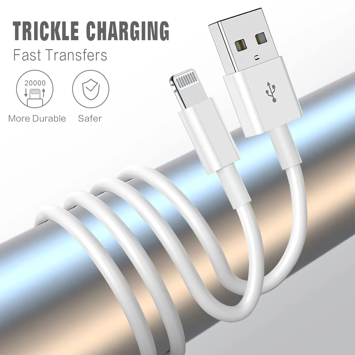 iPhone Charger, 5Pack(6/6/6/10/10FT) [Apple MFi Certified] Apple Charging Cables Lightning Cable Fast iPhone Charging Cord for iPhone 14/13/12/11/11Pro/11Max/ X/XS/XR/XS 6/6/6/10/10FT - Image 3
