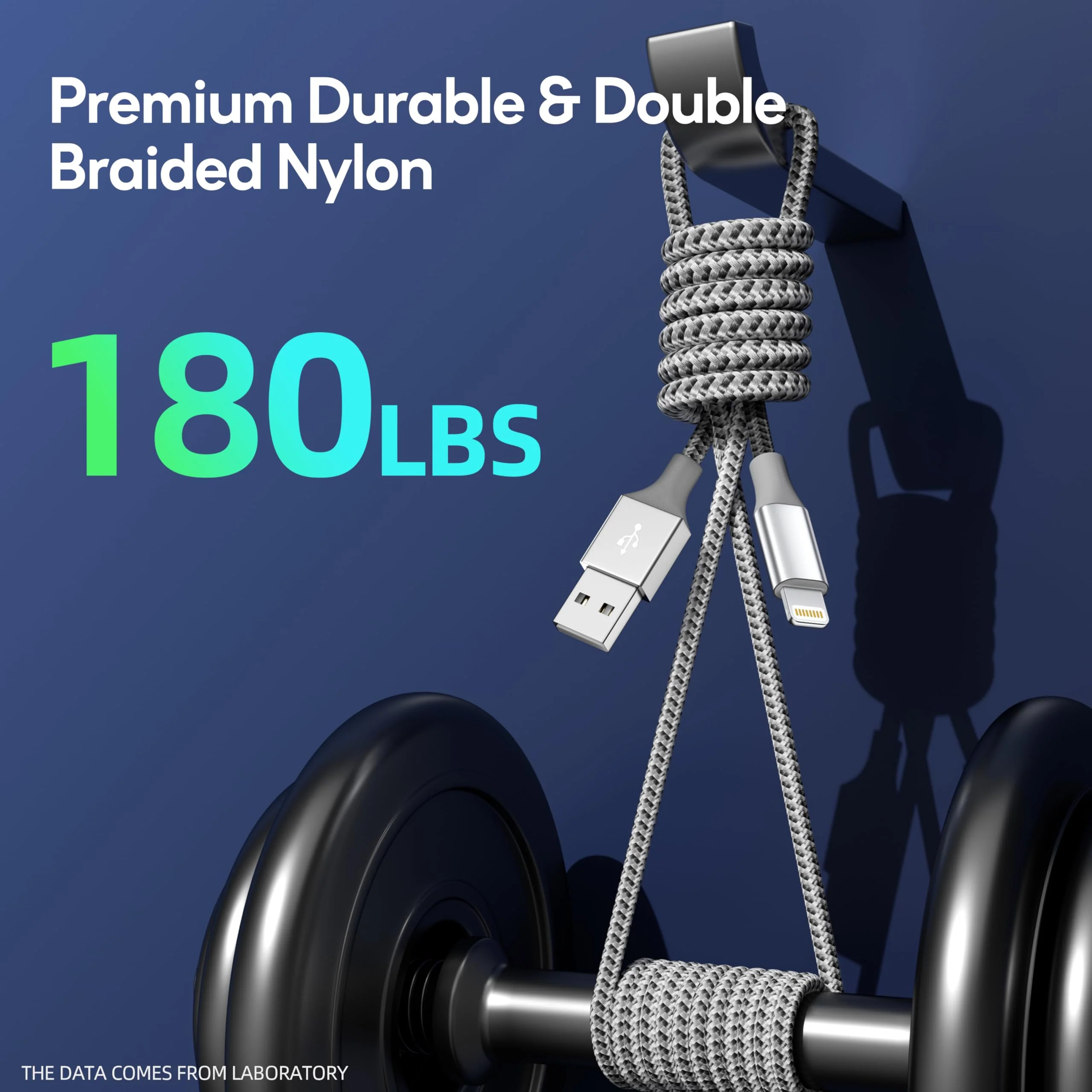 iPhone Charger Cord 3Pack 10FT Apple MFi Certified Nylon Braided Fast Charging Lightning Cable Compatible with iPhone 14/13/12/11 Pro/11/XS MAX/XR and More - Image 6