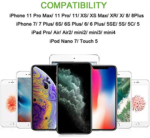 iPhone Charger, YUNSONG 3Pack 6FT Nylon Braided Lightning Cable Fast Charging High Speed Data Sync USB Cord Compatible with iPhone 13 12 11 Pro Max XS XR X 8 7 6S 6 Plus SE 5S Grey - Image 7