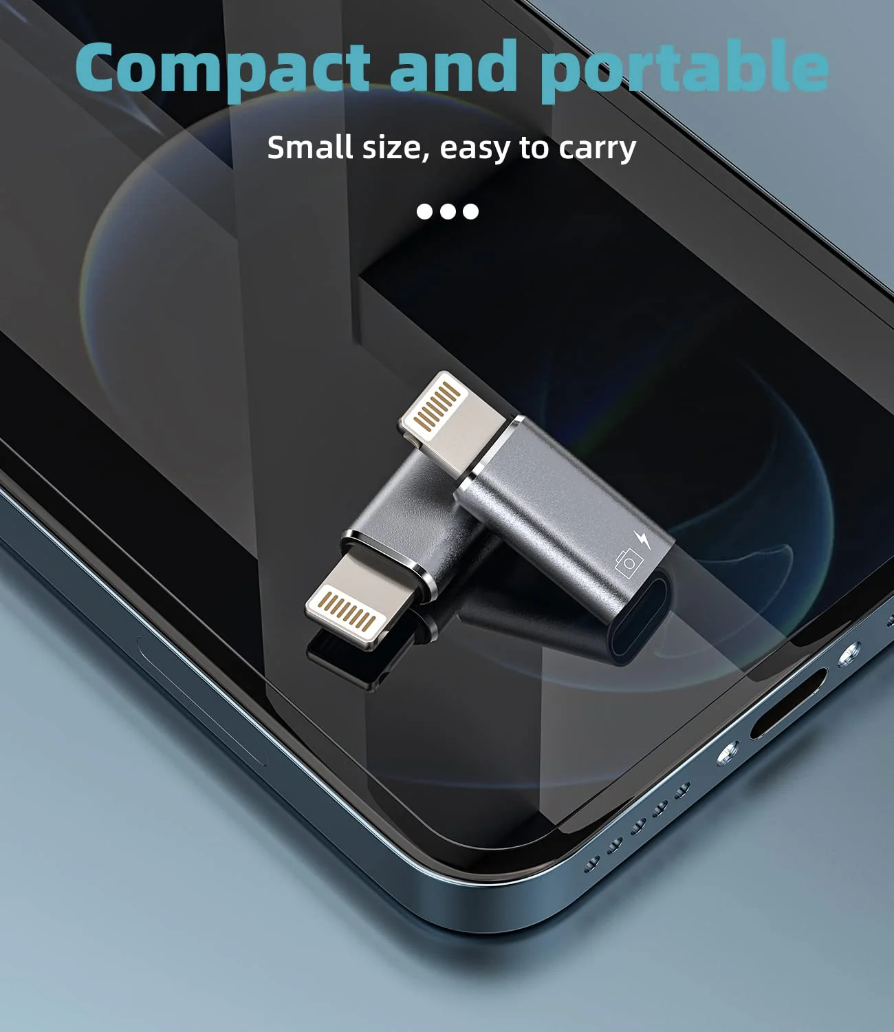 iPhone OTG Adapter USB C Female to Lightning Male(2Pack)Apple Charger Data Sync Dongle Type-c Camera Card Reader Flash Drive Keyboard Mouse U Disk Converter for 14 13 11 12 Pro Max Xr X Xs 8 7 Se Plus - Image 2