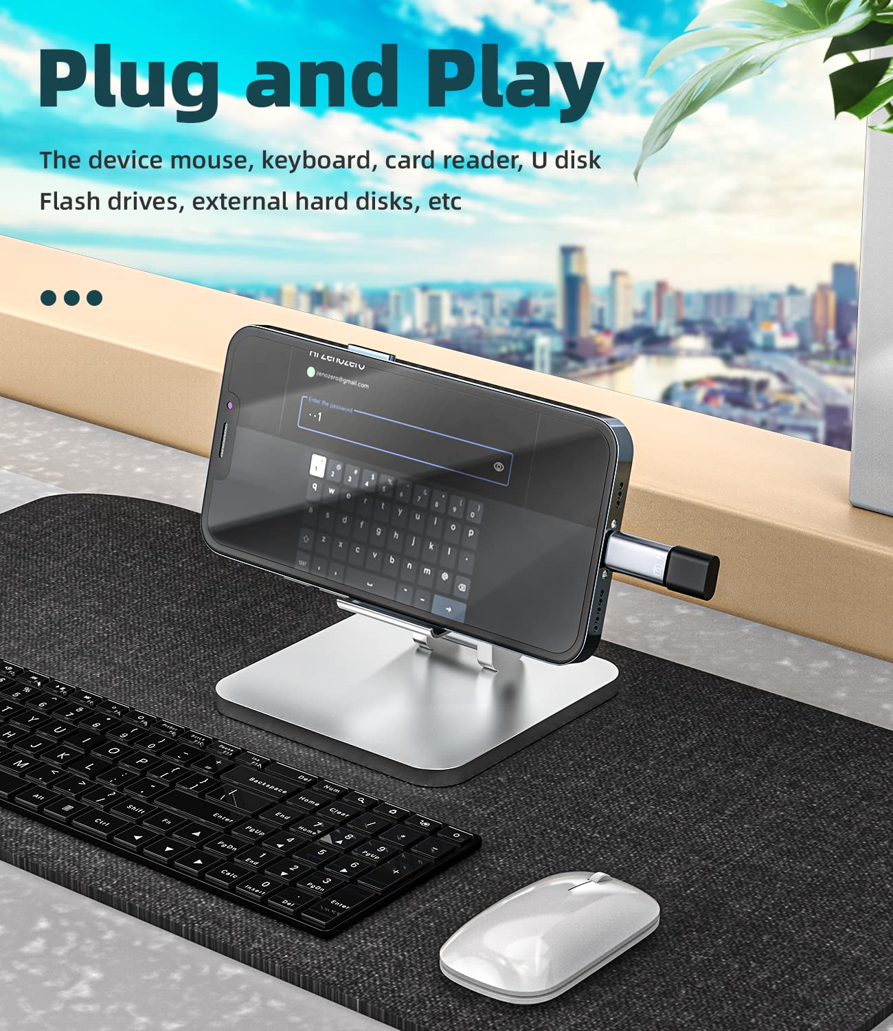 iPhone OTG Adapter USB C Female to Lightning Male(2Pack)Apple Charger Data Sync Dongle Type-c Camera Card Reader Flash Drive Keyboard Mouse U Disk Converter for 14 13 11 12 Pro Max Xr X Xs 8 7 Se Plus - Image 6