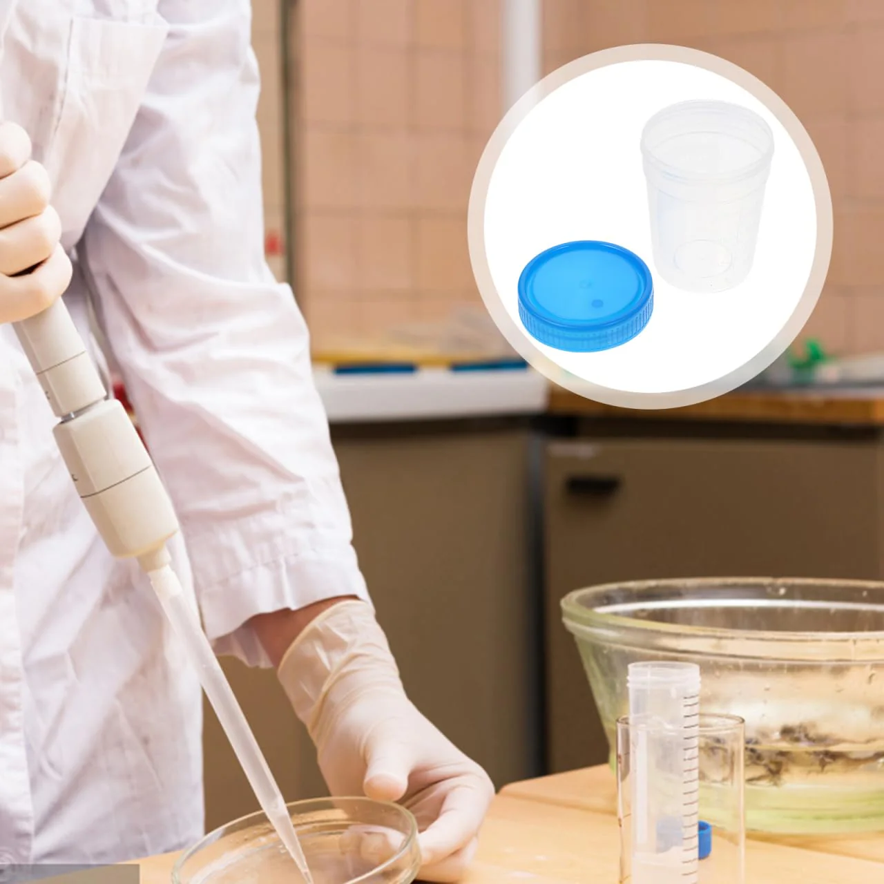 iplusmile 10 Pieces Urine Cups - 120 ml Sample Cup with Screw Lid Urine Sample Cup Urine Sample Cups Bottle with Graduated for Home Laboratory (Random Colour) - Image 8