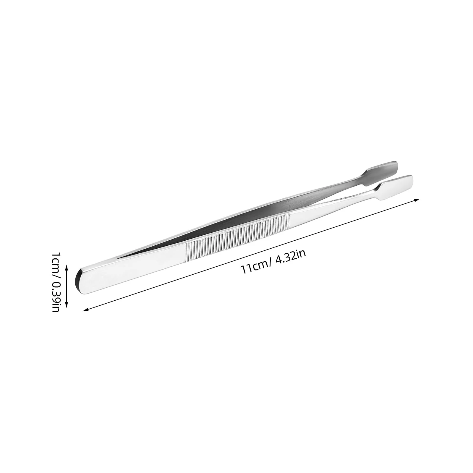 iplusmile Stamp Tweezers Set: 2 Pieces Stainless Steel Flat Wide Tweezers for Stamps, Photo Development, Craft Production - Image 7