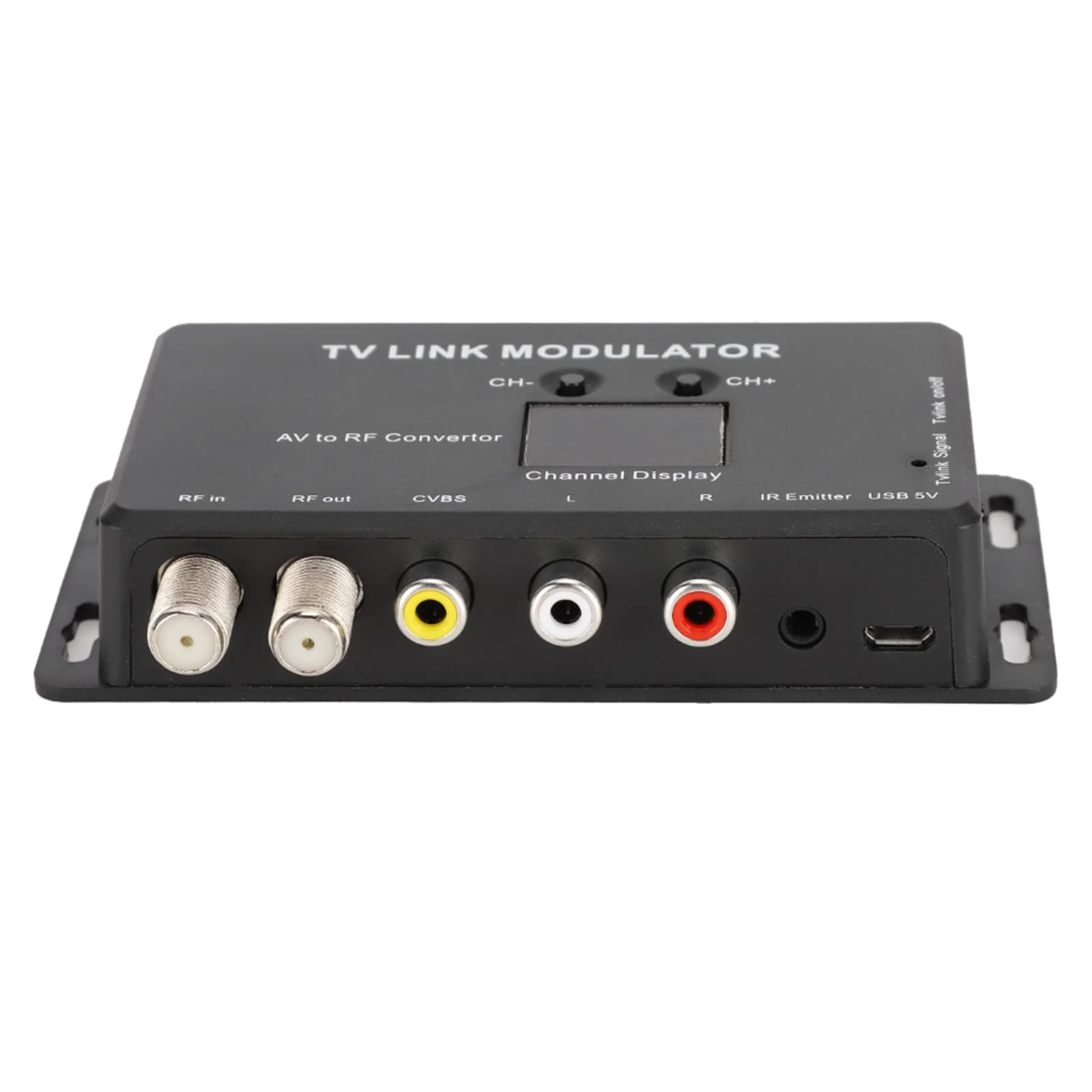 IR Modulator, TM70 UHF TV Link Modulator AV to RF Converter IR Extender Adapter with Channel Display, USB Cable, Receiving Cable - Image 7