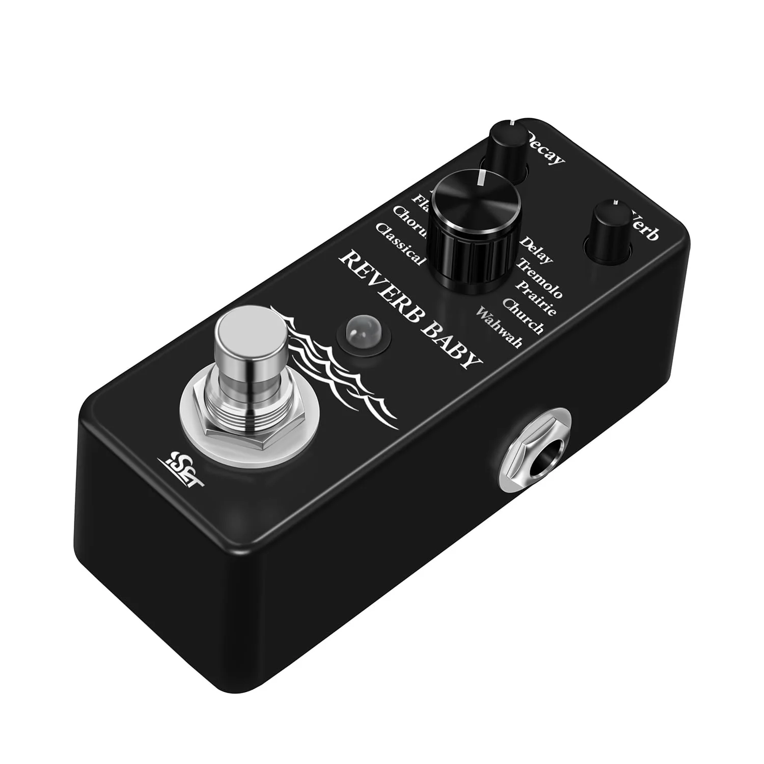 ISET Digital Reverb Guitar Pedal with 9 Modes Guitar Effect Pedal for Electric Guitar Bass True Bypass - Image 5