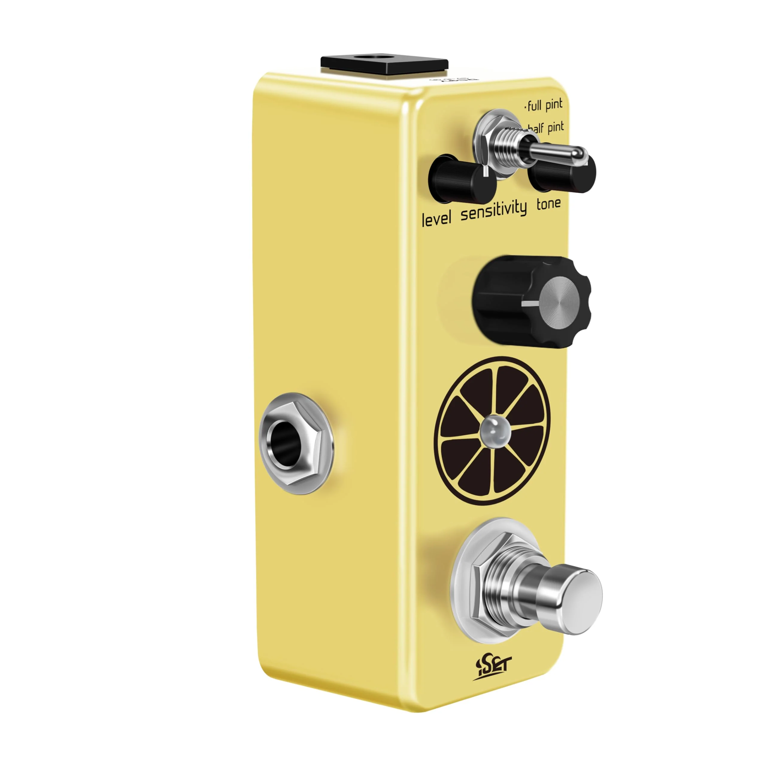 ISET Guitar Compress Pedal Mini Single Guitar Effect Pedal for Electric Guitar Bass True Bypass Lemon Compressor - Image 2