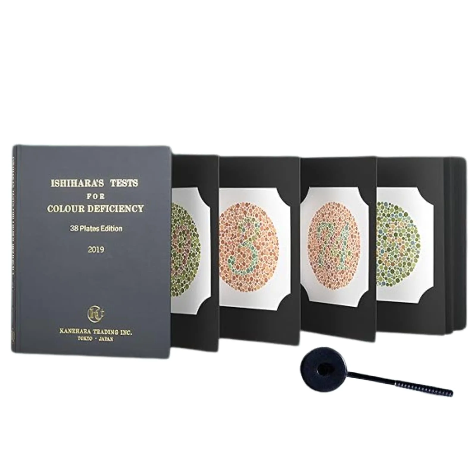 Ishihara Test Chart Books for Color Deficiency 38 Plates with User Manual and One Eye Occluder. - Image 2