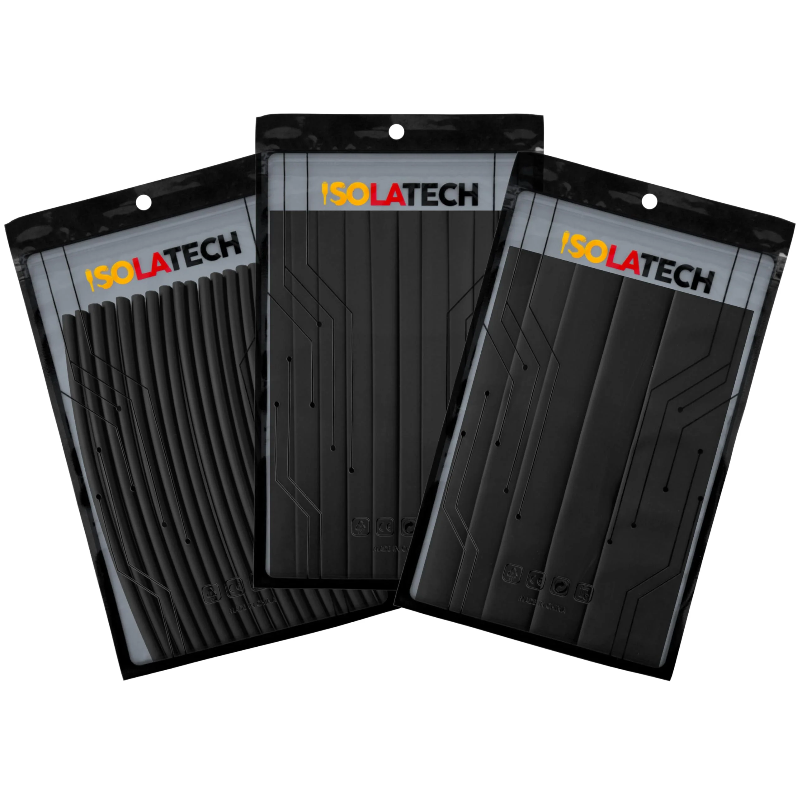 ISOLATECH Heat Shrink Tube Set Bundle 2:1 Without Adhesive Blank Black Diameter 2 mm 5.0 m in 25 x 20 cm and Diameter 3 mm 4.0 m in 20 x 20 cm Bündel 2+3mm Ø - Image 2