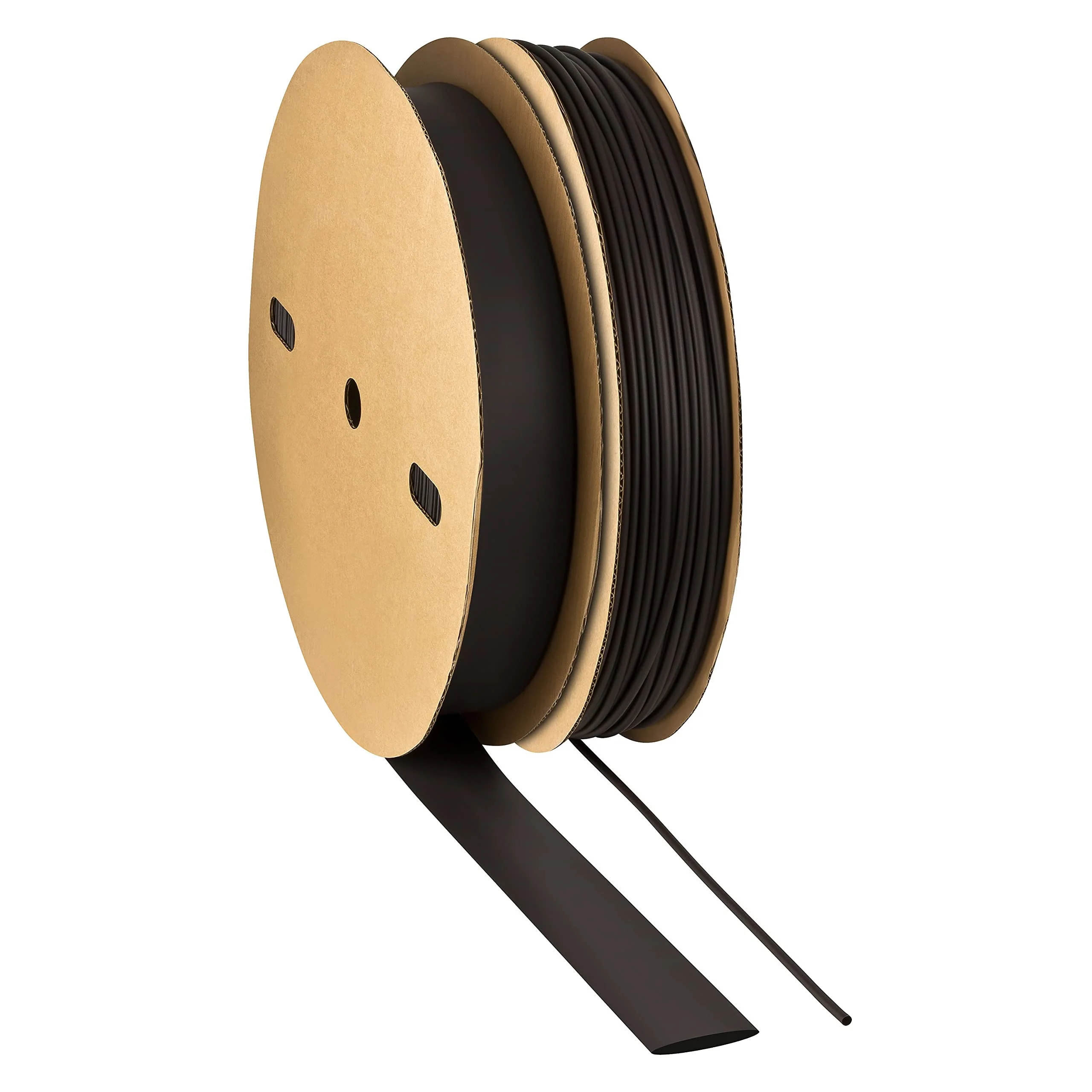 ISOLATECH Heat Shrink Tubing 3:1 Set with Adhesive Black Diameter 12.7 mm 5 m UV Resistant Sold by the Metre Unlabeled Roll in Practical Dispenser Box 12,7mmØ - Image 2