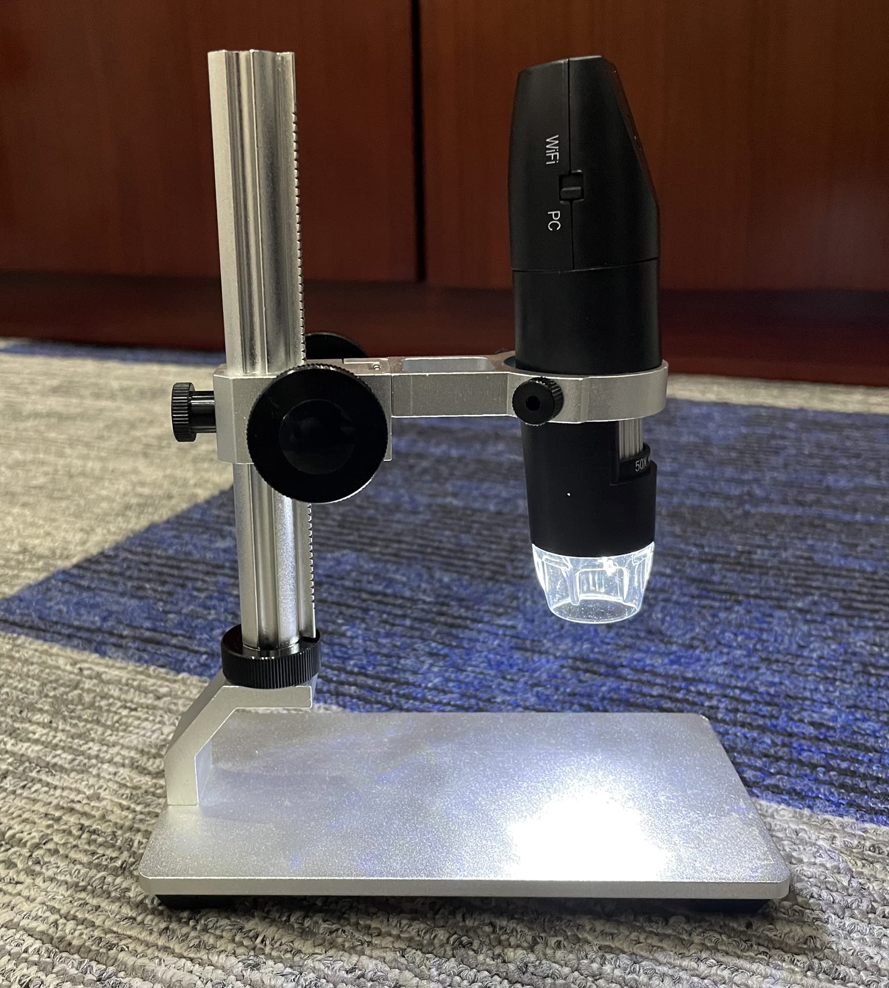 IWOBAC Metal Adjustable Universal Microscope Stand Holder - Image 3