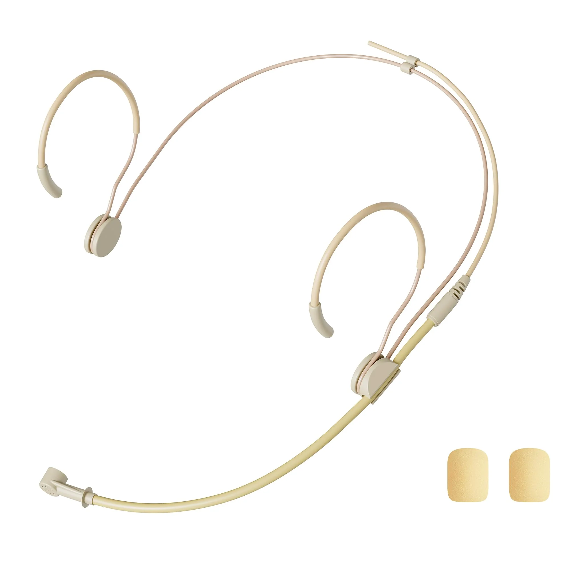 J K MIC-J 069 Earhook Headworn Microphone Unidirectional Mic Compatible with Sennheiser Wireless Bodypack Transmitters - 1/8" Locking Screw Connector - Image 3