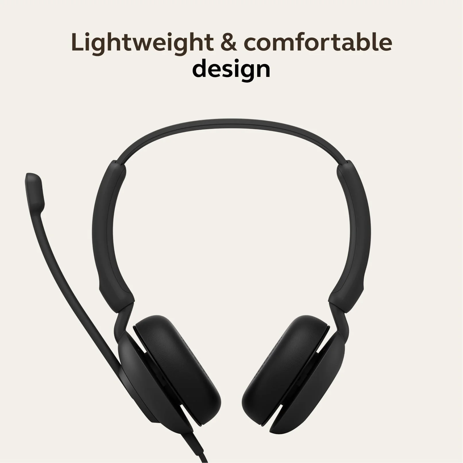 Jabra Evolve 10 Wired Headset with Noise-Cancelling Microphone for PC/Laptop Use, Easy USB-A Setup, TCO Certified, Lightweight Design, Inline Call/Volume Controls for Online Meetings, Black - Image 4