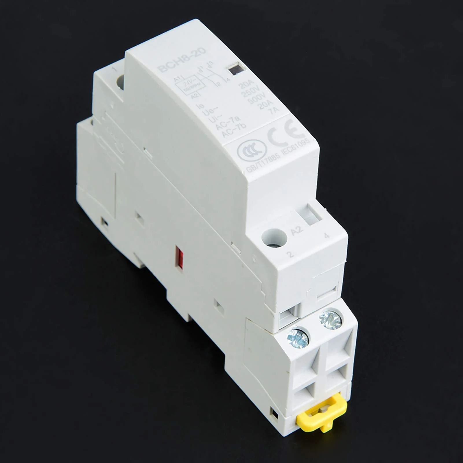 Jadeshay AC Contactor 2P 20A 24V 220V/230V 50/60Hz Household Contactor DIN Rail Mounting 1NO 1NC (24V) - Image 8