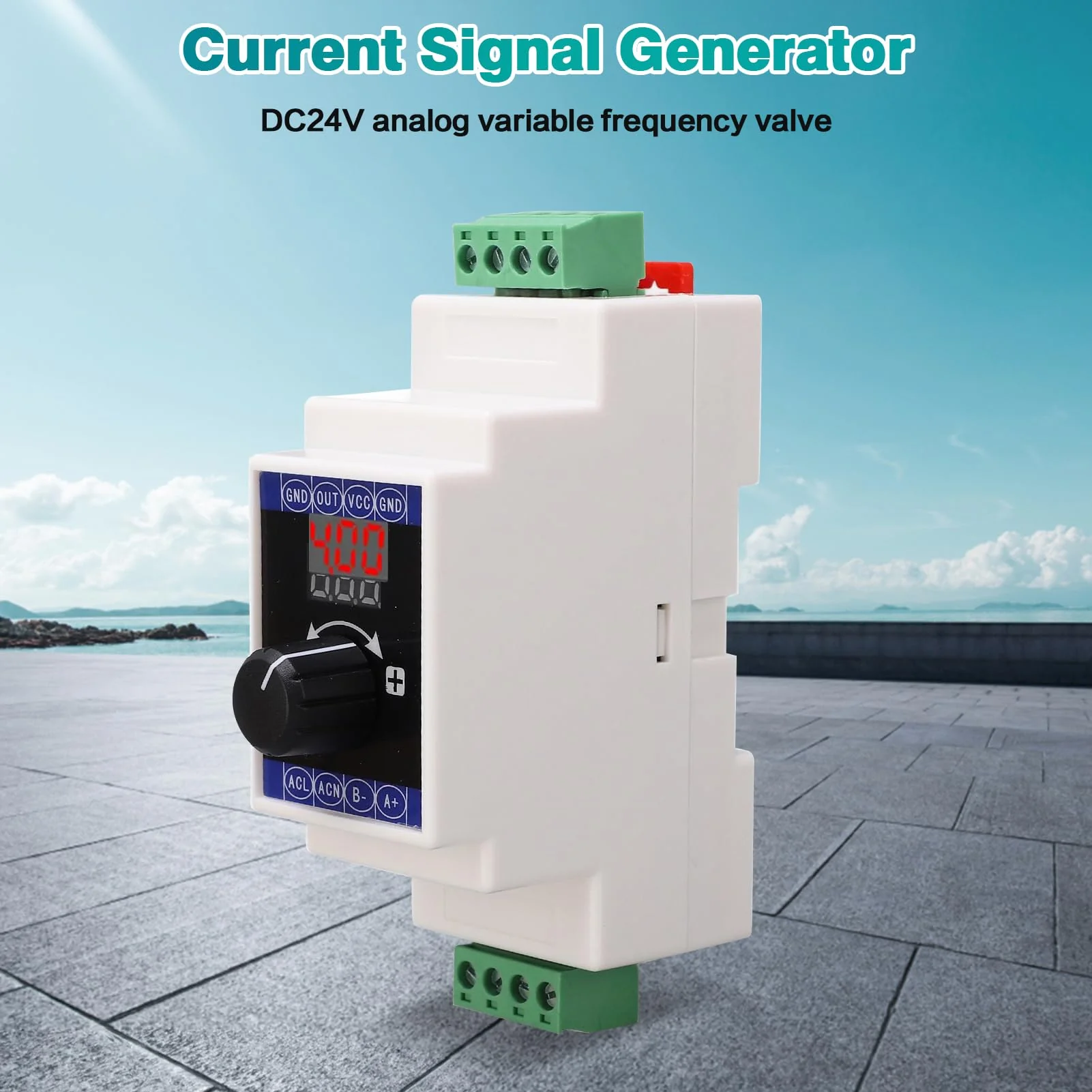 Jadeshay Current Signal Generator Digital Display 4‑20mA DC 24V Analog Simulator for Rail Installation Generator - Image 2