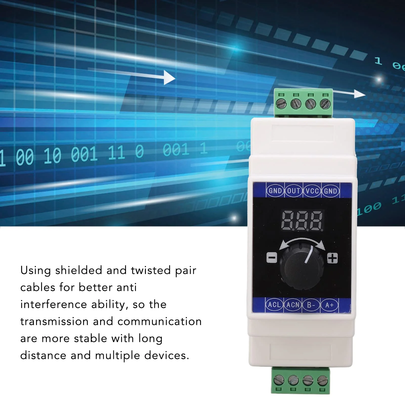 Jadeshay Current Signal Generator Digital Display 4‑20mA DC 24V Analog Simulator for Rail Installation Generator - Image 3