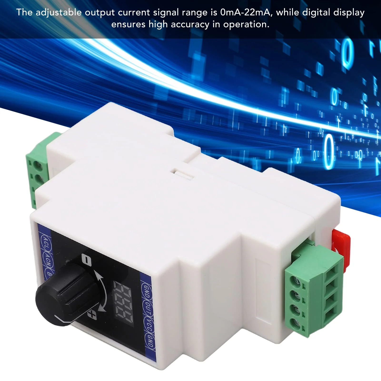 Jadeshay Current Signal Generator Digital Display 4‑20mA DC 24V Analog Simulator for Rail Installation Generator - Image 7