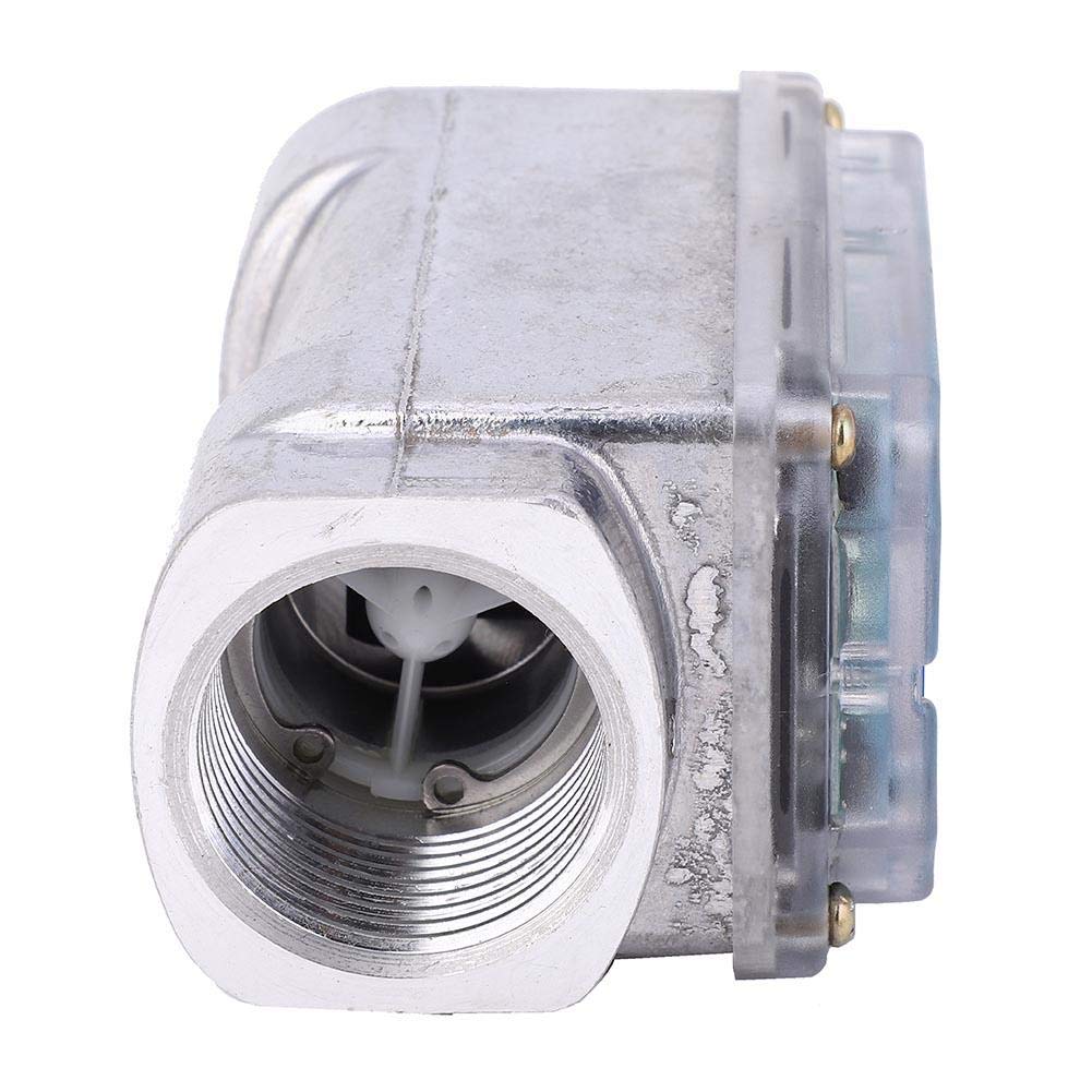 Jadeshay Flow Meter for Turbines, Mini Digital Flow Meter 1 Inch NPT Thread Flow Meter for Fuel 15-120L 1 Inch (Blue-LW-25) Blue - Image 9