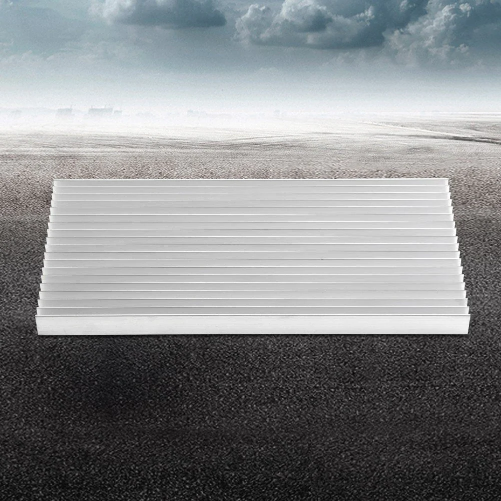 Jadeshay Heat Sink, 1 Piece Aluminium Heat Sink Heatsink LED for High Performance LED Light Transistor Semiconductor Devices, 300 x 140 x 20 mm - Image 2