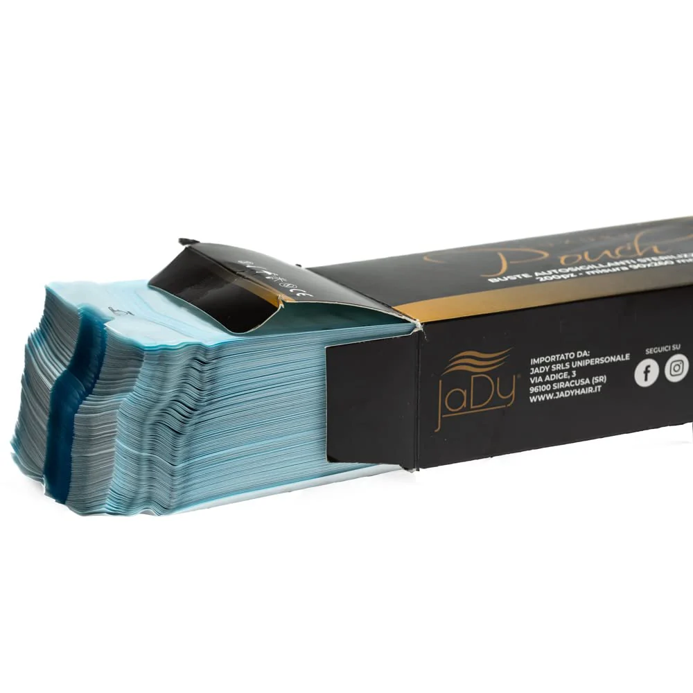 JaDy - Self Sealing Sterilization Bags | Suitable for Professional Use | Pack of 200 | Size 90 x 260 mm Clear Medium Plastic - Image 2