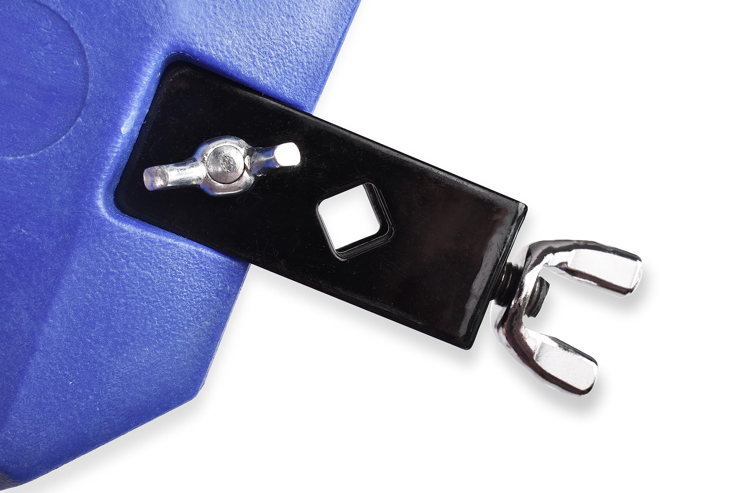Jam Block - Latin Percussion Instrument, Musical Drum Block Accessory, Blue Plastic with Adjustable Mounting Bracket - Complete with Drumstick Keyring - Image 8