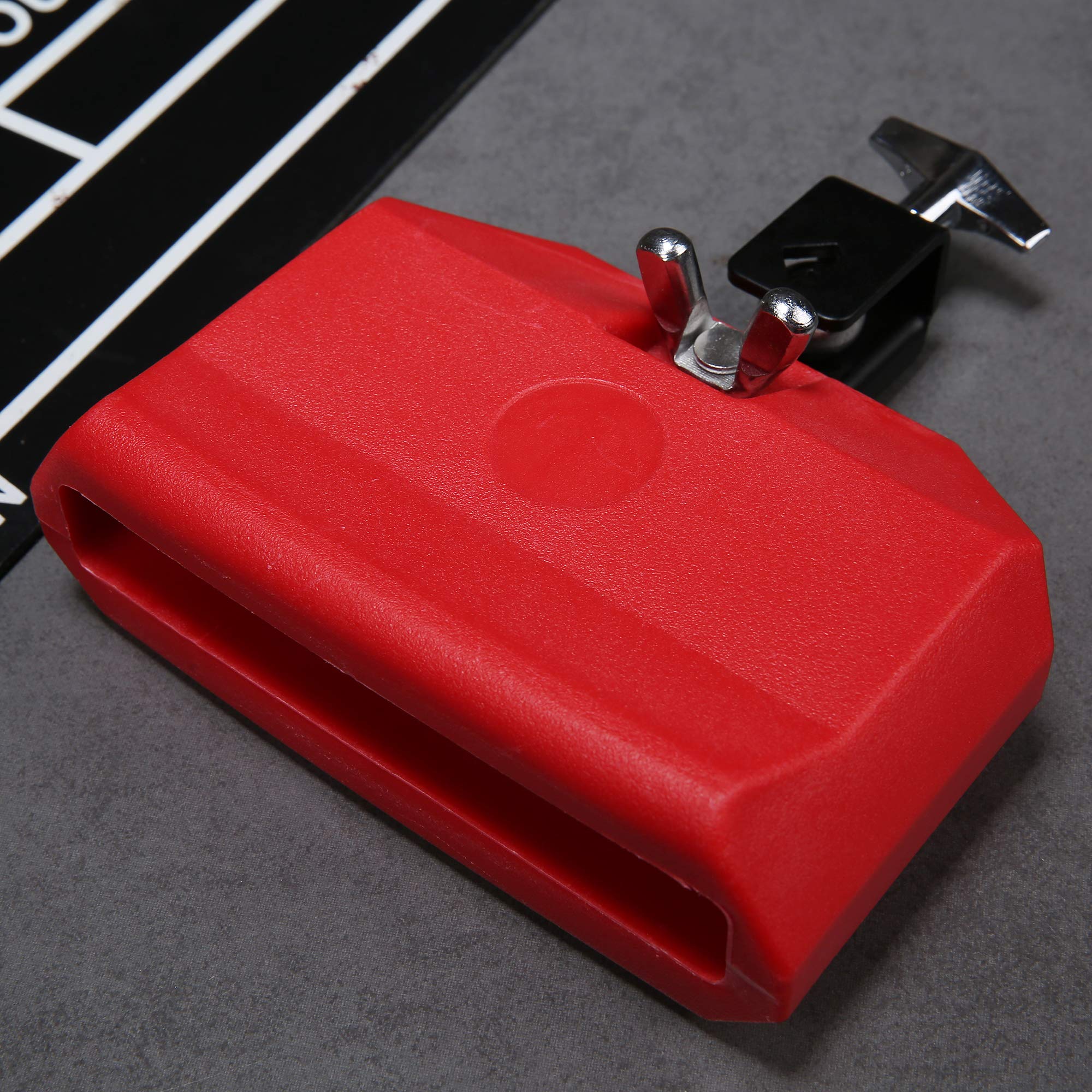 Jam Block, Red Musical Percussion Block, Latin Drum Instrument, Plastic - Image 5