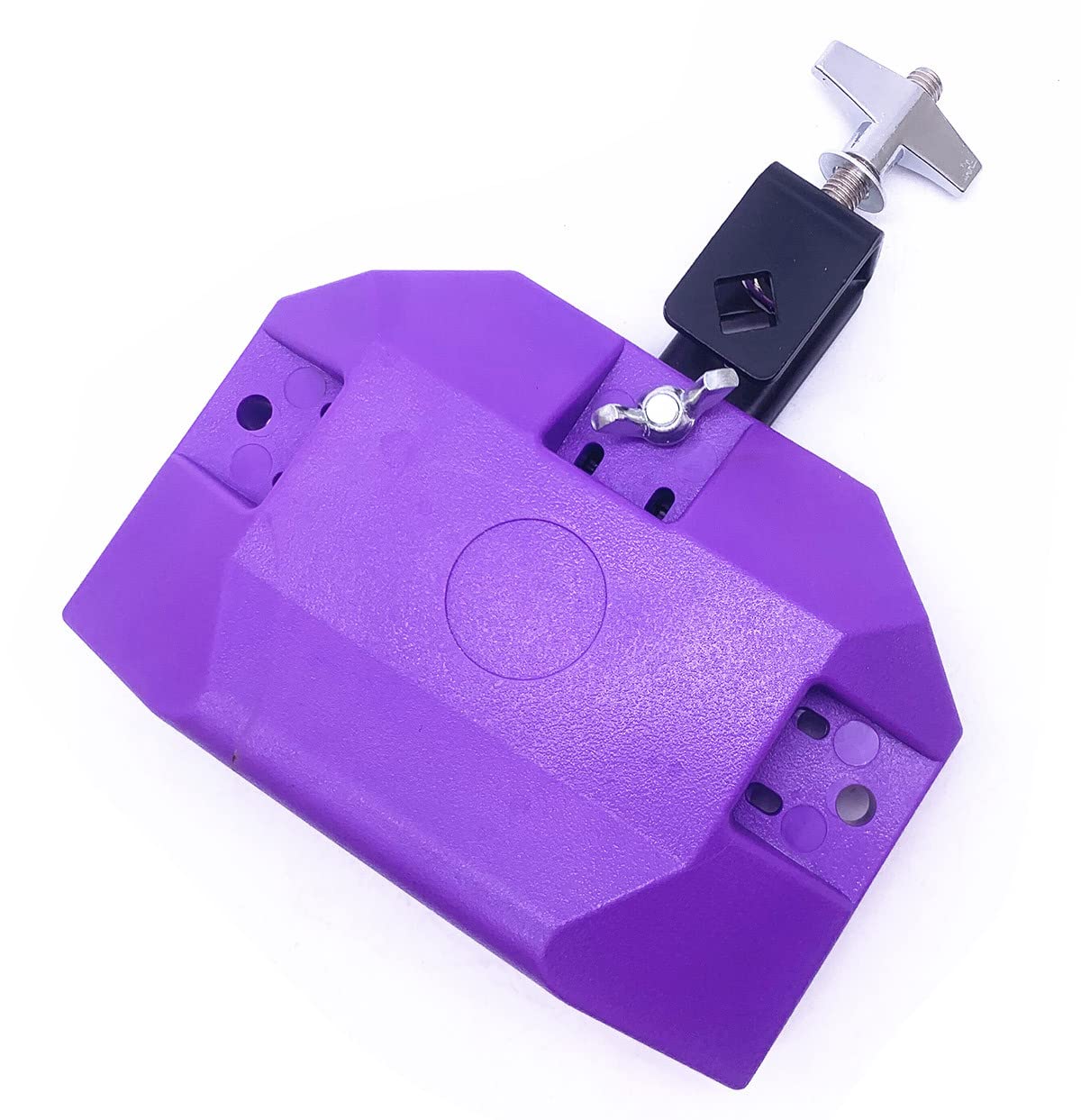 Jam Drum Block Latin Percussion Musical Instrument Plastic with 3 Sided Mount Medium Pitch (Purple) Purple - Image 2