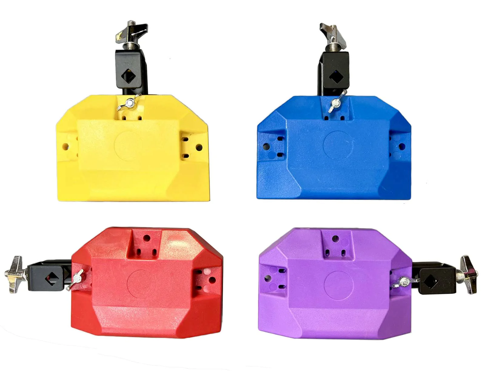 Jam Drum Block Latin Percussion Musical Instrument Plastic with 3 Sided Mount Medium Pitch (Purple) Purple - Image 5