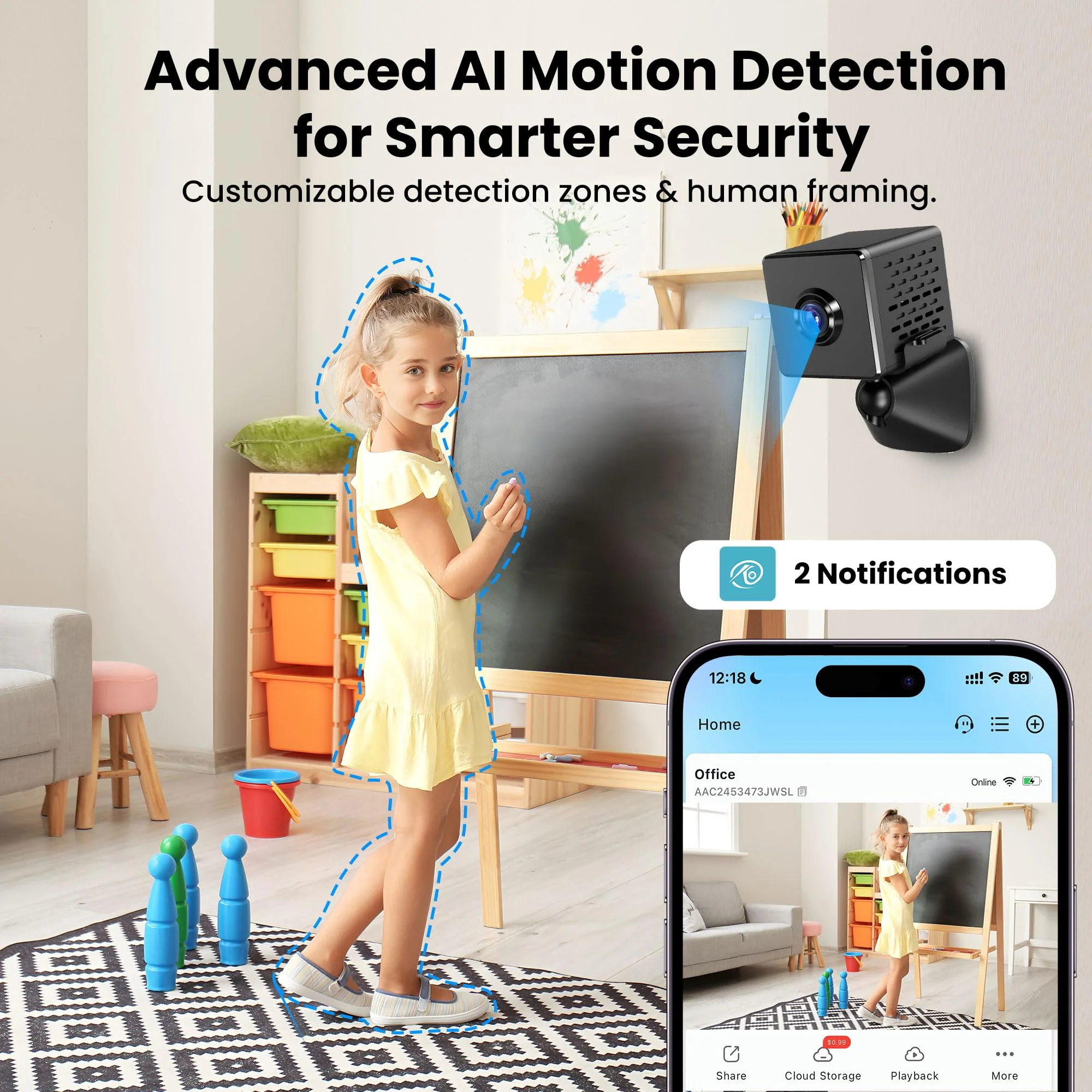 javiscam 2026 Upgraded 4K Spy Camera, Mini Hidden WiFi Camera with Live View, Plug-in Indoor Security Cam, 24/7 Recording, Motion Alerts, Night Vision, Cloud & TF Storage 1 pack - Image 3