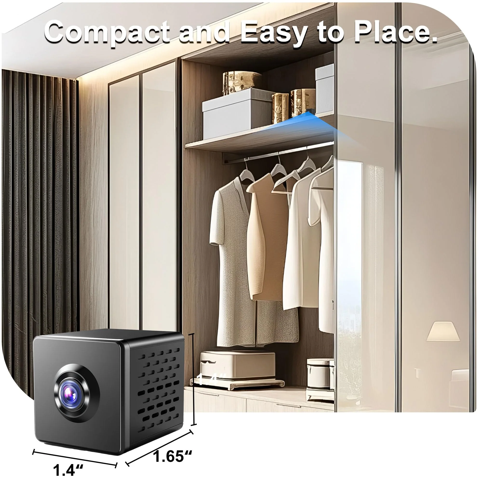 javiscam 2026 Upgraded 4K Spy Camera, Mini Hidden WiFi Camera with Live View, Plug-in Indoor Security Cam, 24/7 Recording, Motion Alerts, Night Vision, Cloud & TF Storage 1 pack - Image 6