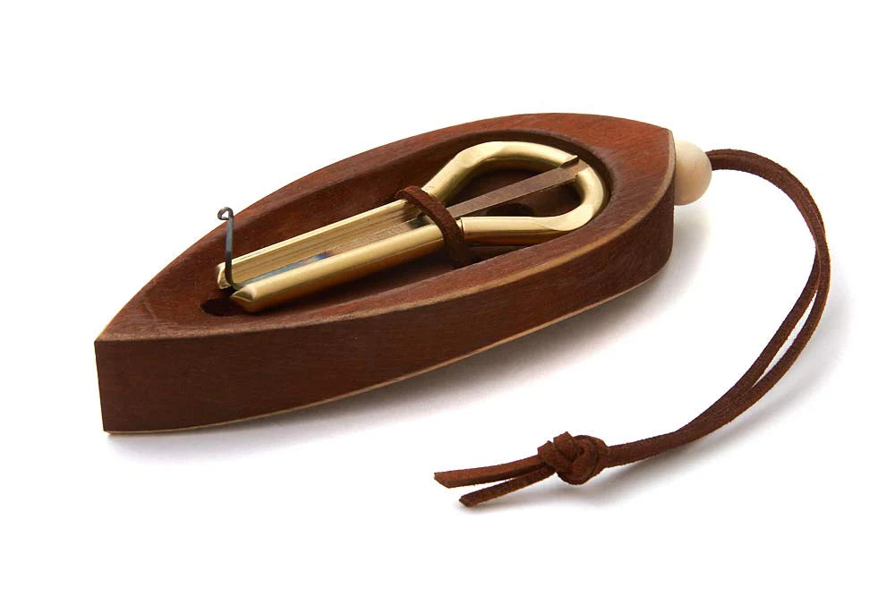 Jaw Harp by MUARO P.Potkin in Dark Wooden Case (Mouth Harp) - Image 2