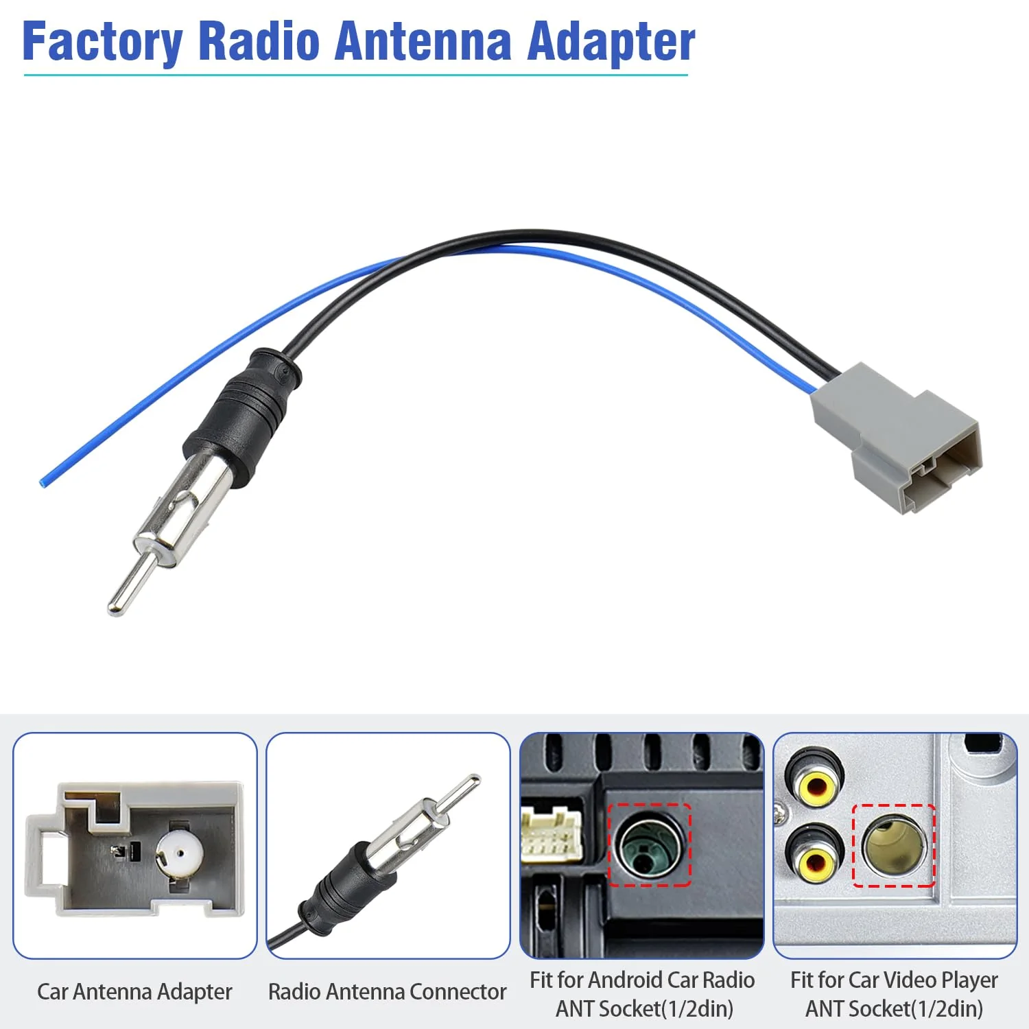 Jayubein 24Pin Radio Wiring Harness Kit Compatible with 12-15 Honda Accord CRV Civic Pilot Fit Odyssey CRZ Ridgeline Insight Car Stereo Connector Antenna Adapter 24P Harness+Antenna for Honda/Acura 12-15 - Image 5