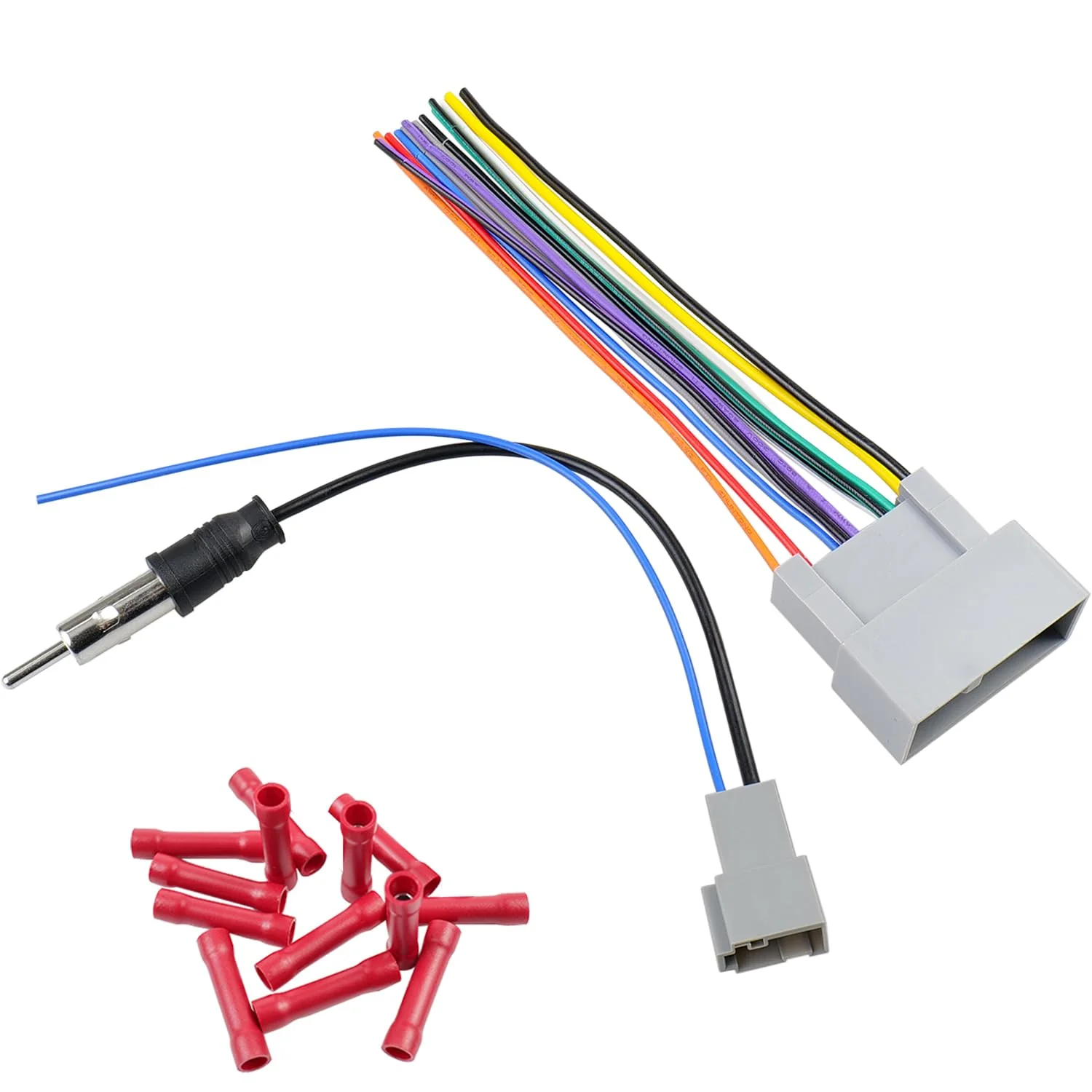 Jayubein 24Pin Radio Wiring Harness Kit Compatible with 12-15 Honda Accord CRV Civic Pilot Fit Odyssey CRZ Ridgeline Insight Car Stereo Connector Antenna Adapter 24P Harness+Antenna for Honda/Acura 12-15 - Image 7