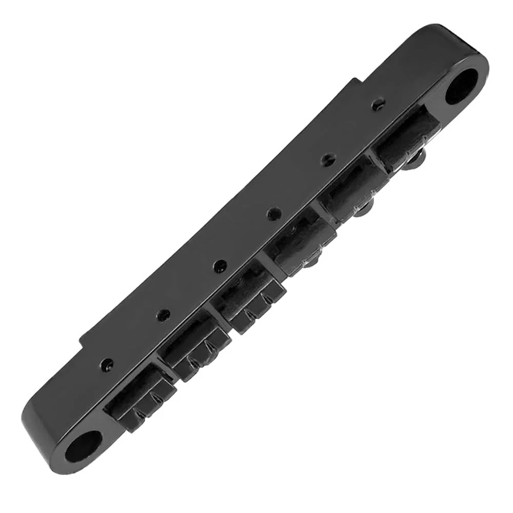 JDMoon 12 String Saddle Bridge ABR-1 Tune-o-matic Bridge Tailpiece For Les Paul Guitar Parts (black) black - Image 4