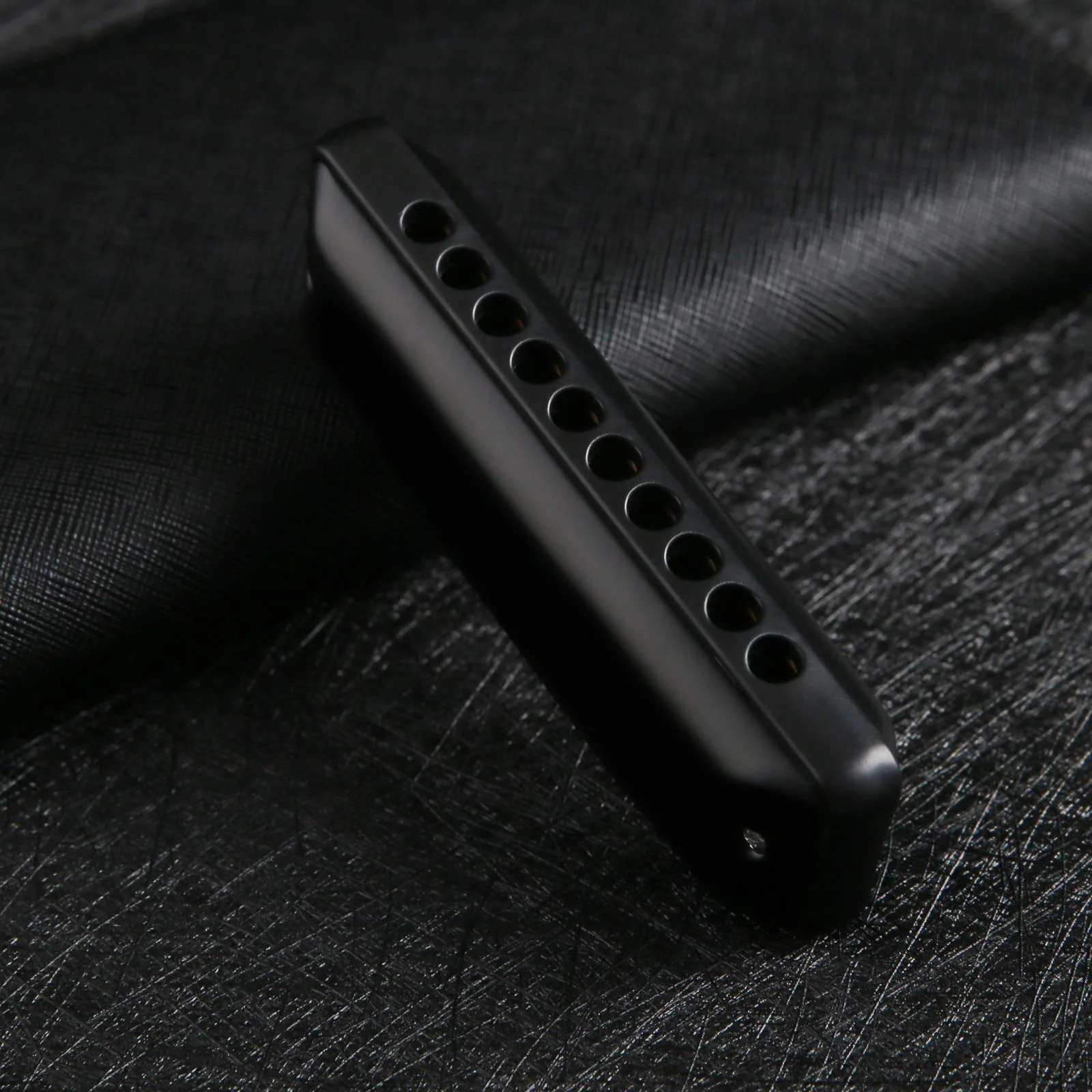 JDR Harmonica Key of C Ninja, Blues Mini Harp 10 Holes 20 Tones Musical with Case for Adults Beginners Teacher Professional Students Musician Folk Rock Standard Diatonic Mouth Organ Black - Image 5