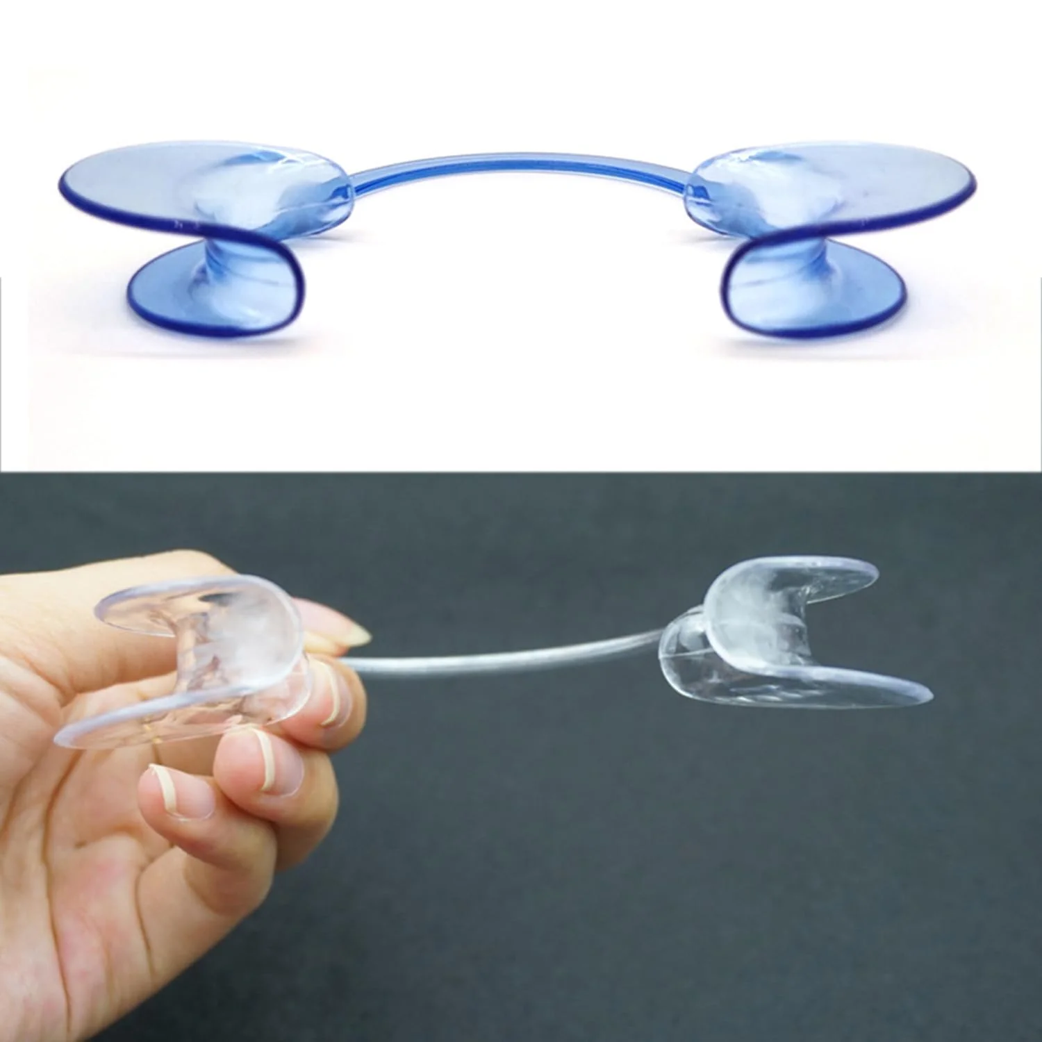 JDXun Pack of 4 C-Shape Mouth Openers, Cheek Holder, Mouth Angle Holder, Mouth Opener Challenge, Mouthpieces Replacement Mouth Stretcher for Oral Examination and Teeth Whitening (2 x Blue, 2 x - Image 6
